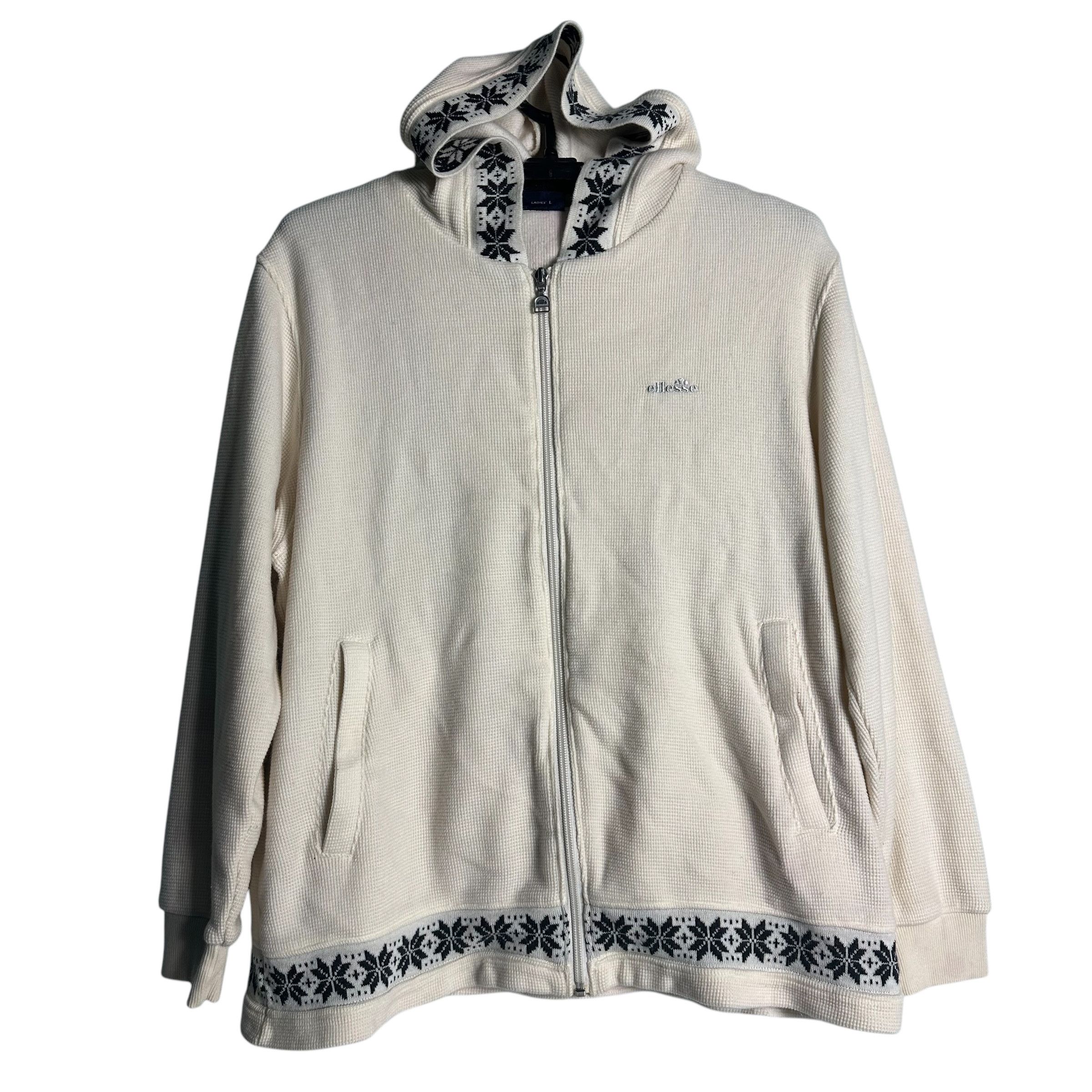 Ellesse × Vintage 🔥RARE🔥Vintage Ellesse Knit Hoodie Sweater Size L / US 10 / IT 46 - 1 Thumbnail