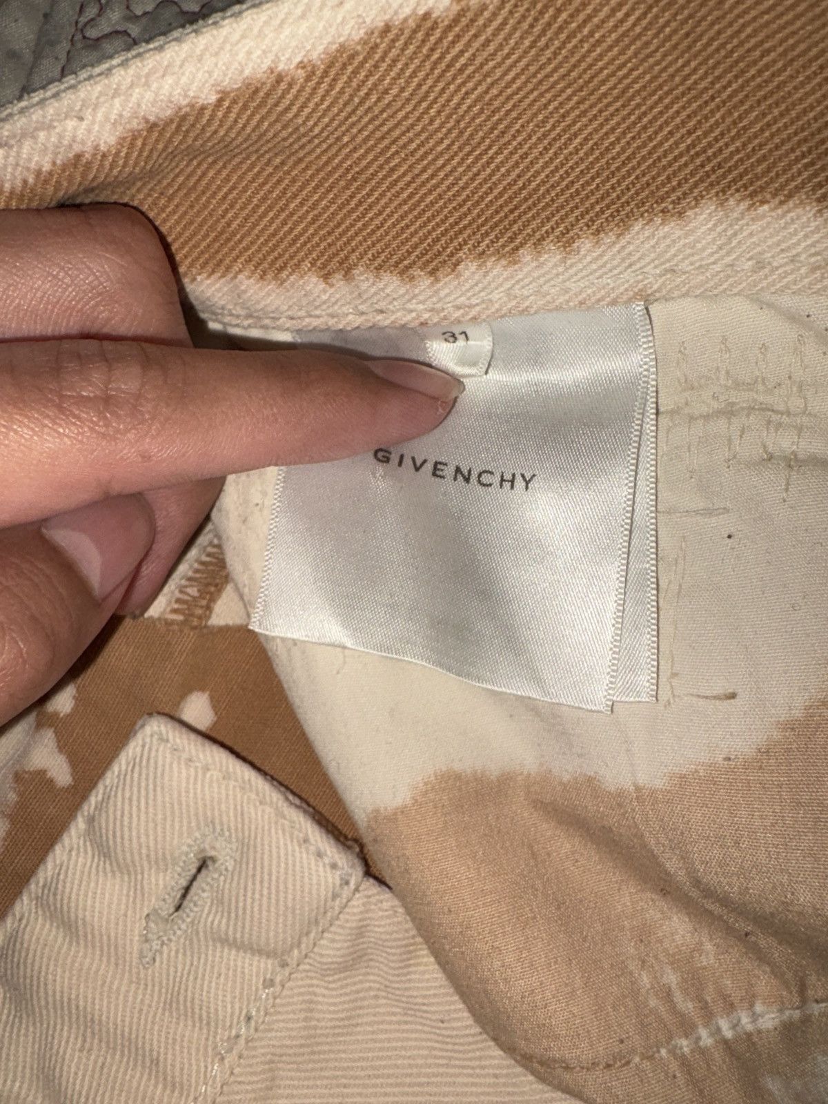 Givenchy Givenchy Slim-Fit Tapered Distressed Tie-Dyed Jeans Size US 31 - 5 Thumbnail