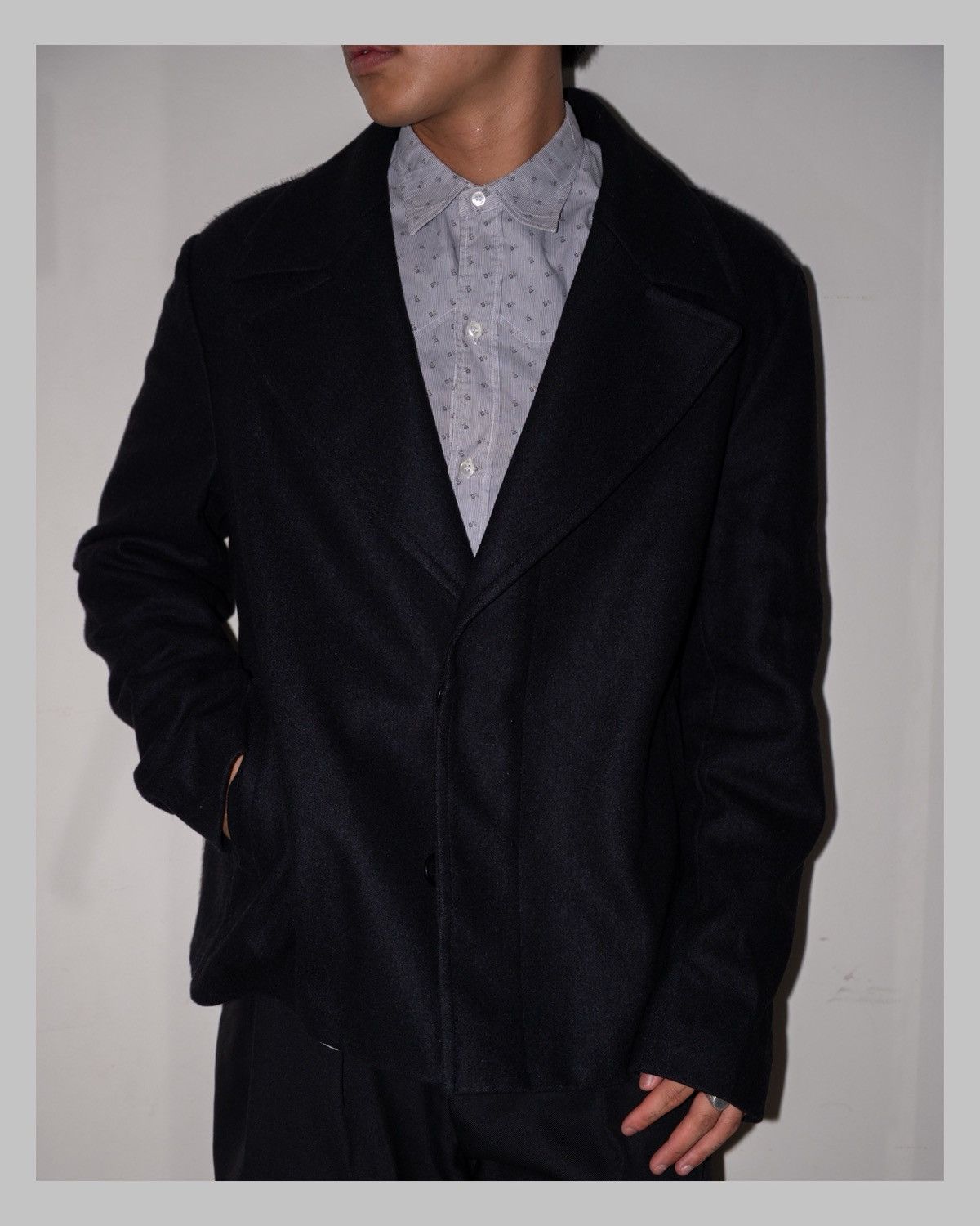 Emporio Armani Emporio Armani FW14 pony hair detachable collar crop jacket Size US L / EU 52-54 / 3 - 6 Thumbnail