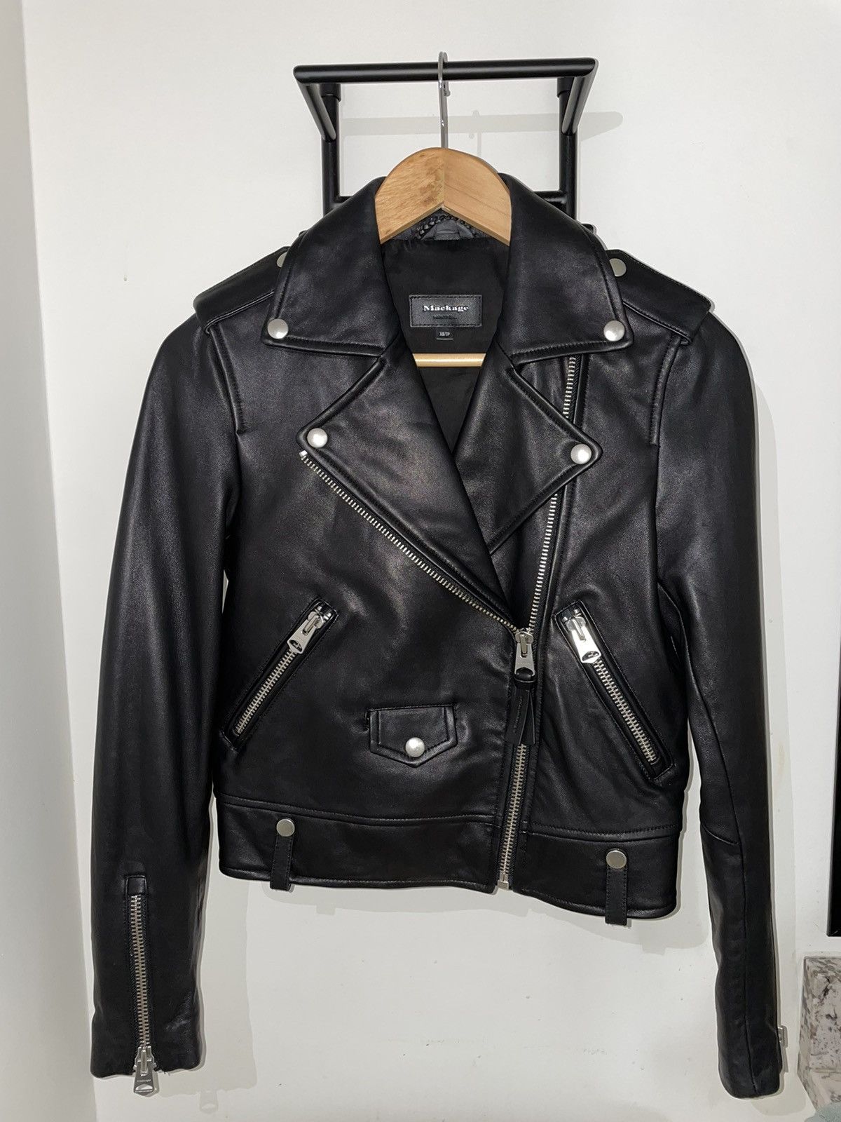 Mackage popular Motorcycle Leather Jacket XS