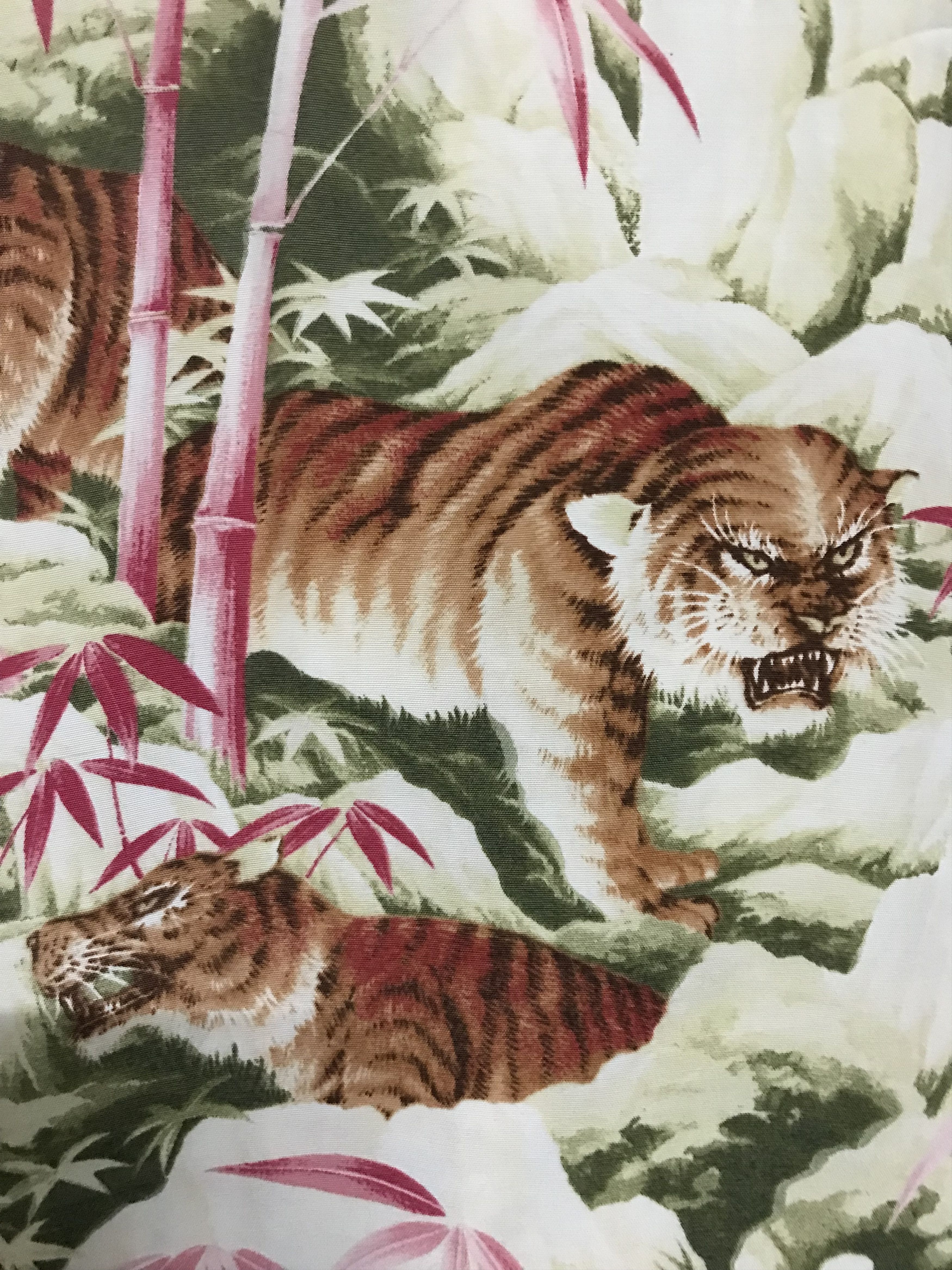 Japanese Brand Hawaiian Tiger Bambo Rayon Shirt Size US L / EU 52-54 / 3 - 7 Thumbnail