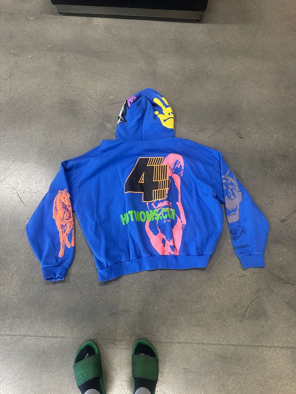 Drake Drake for all the dogs hoodie blue Size US XXL / EU 58 / 5 - 3 Thumbnail