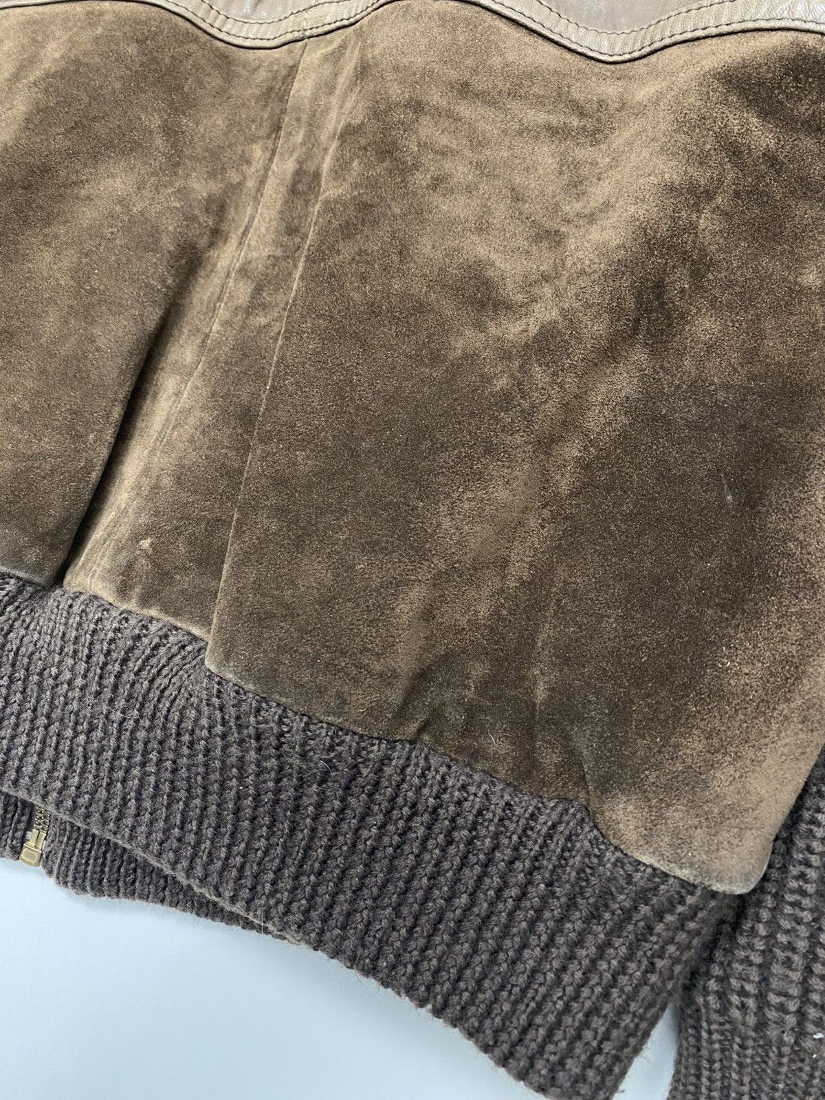 Vintage Dressco Brown 48 Vintage Leather Wool Jacket for Men Size US M / EU 48-50 / 2 - 15 Thumbnail