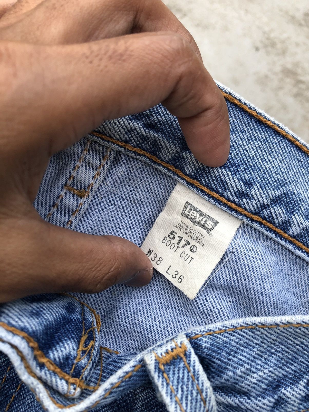 Levi's BOOTCUT FLARE⚡️⚡️VINTAGE 90s LEVIS 517 MADE IN USA Size US 37 - 3 Thumbnail