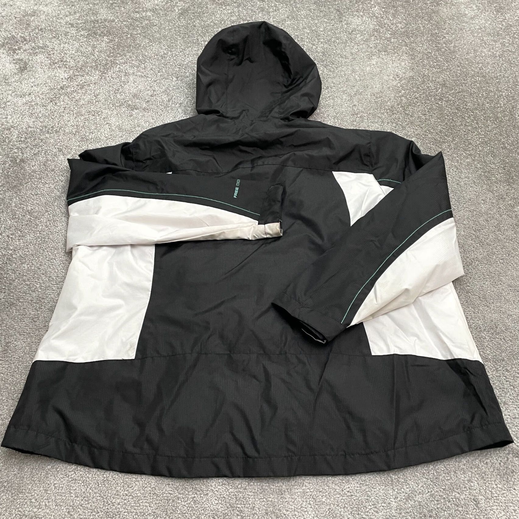 Free Country Free Country Athletx Series Windbreaker Jacket Womens 2X Black White Hoodie Zip Size XXL / US 16-18 / IT 52-54 - 2 Thumbnail