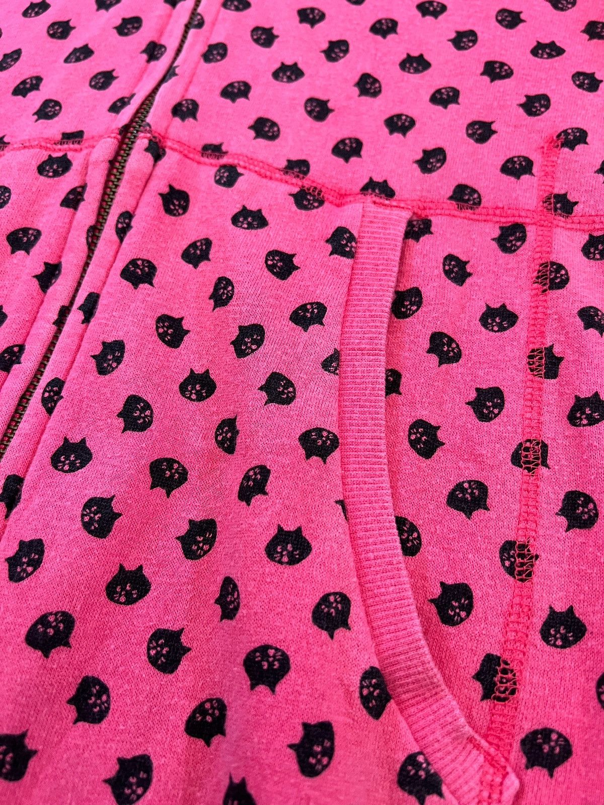 Issey Miyake Ne-Net Cat Heads Full Print Zipper Hoodie Size S / US 4 / IT 40 - 7 Thumbnail