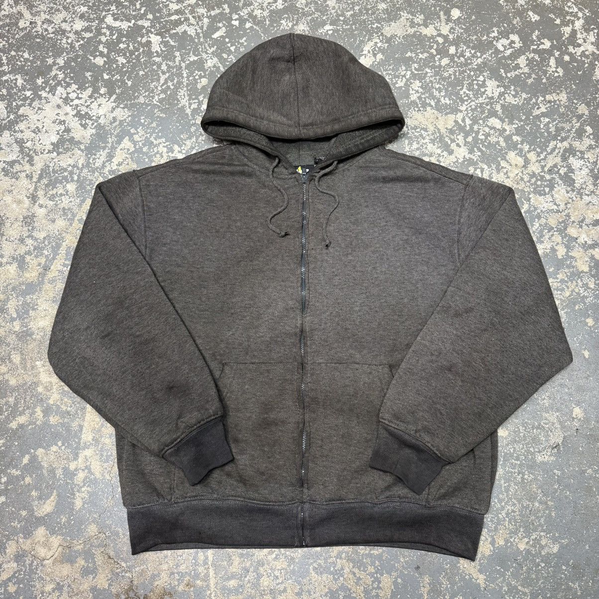 Vintage Vintage Athletech Black/Grey Waffle Thermal Zip Hoodie Sweat Size US XL / EU 56 / 4 - 1 Thumbnail