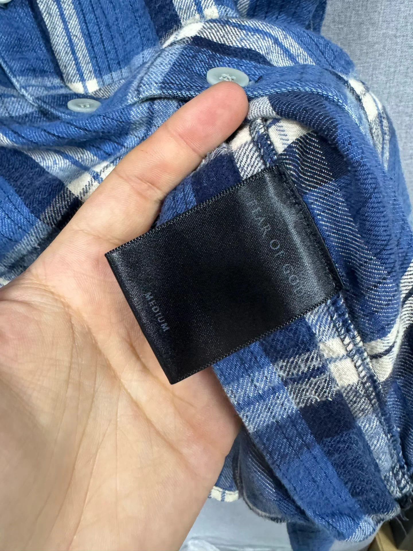 Fear of God Fear of God 4 Black Blue Plaid Shirt Vest M Size US M / EU 48-50 / 2 - 3 Thumbnail