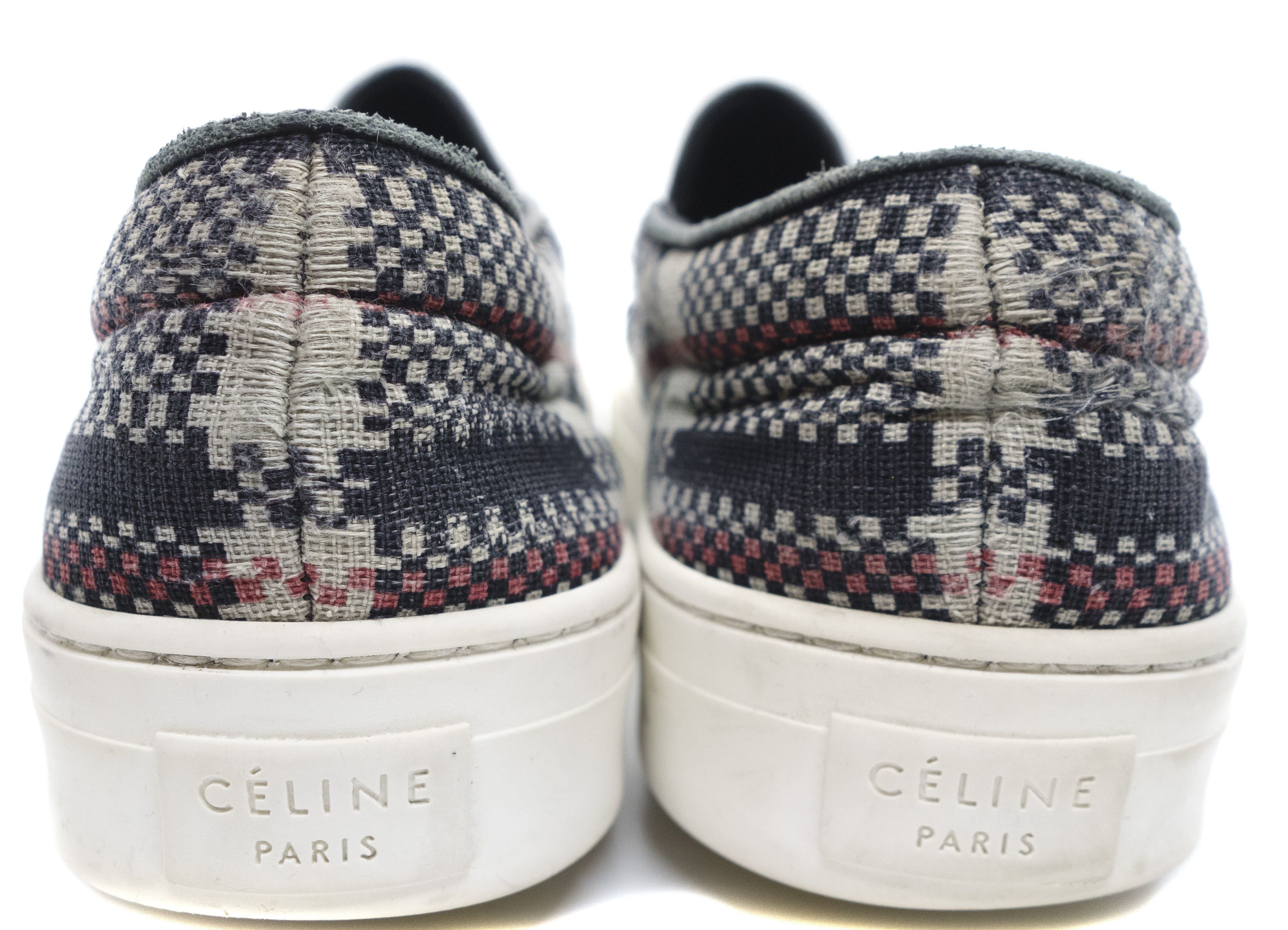 Celine × Hedi Slimane Hedi Slimane Era Plaid Skate Slip Ons Size US 8 / IT 38 - 5 Thumbnail