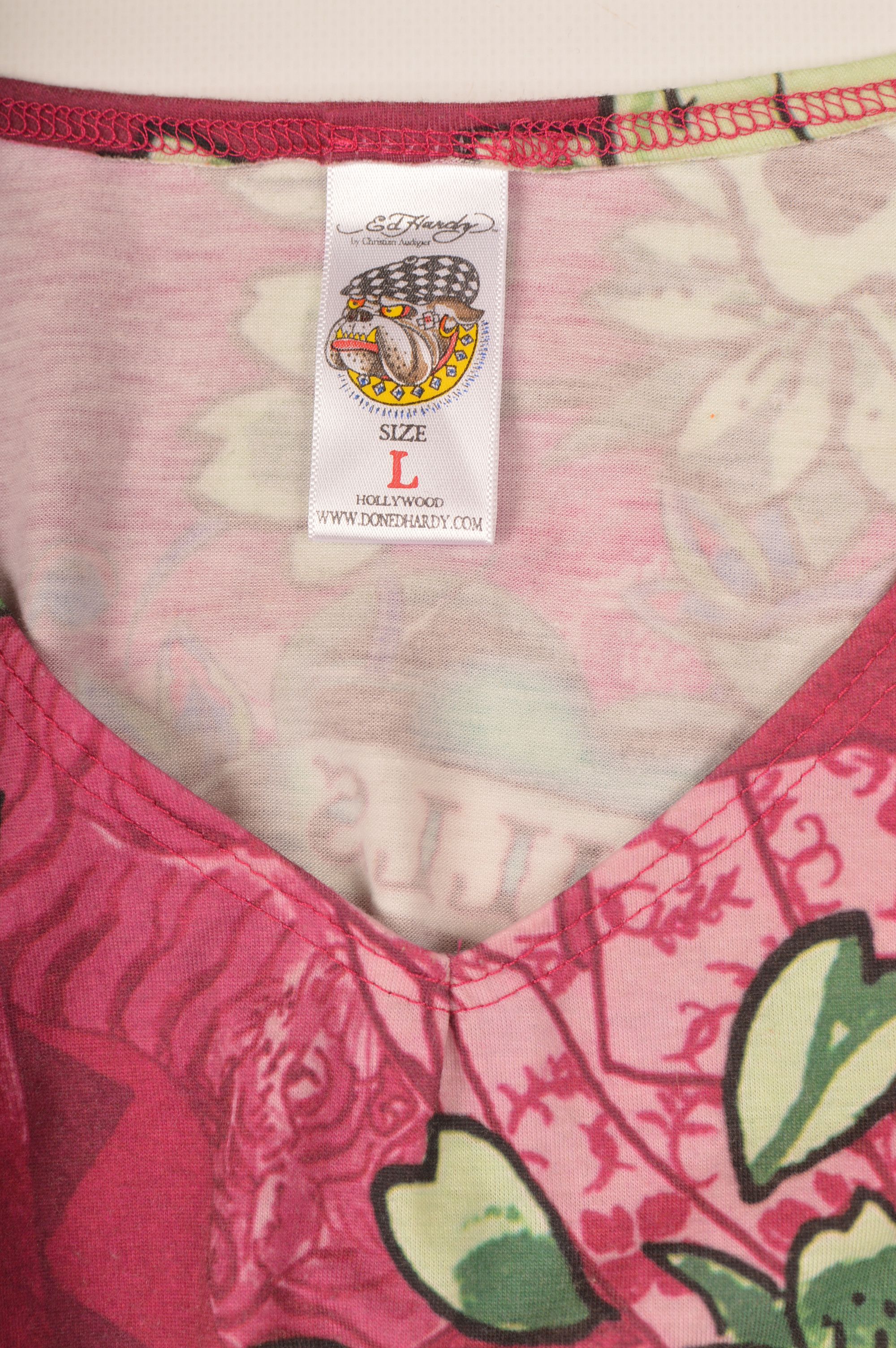Ed Hardy × Vintage Ed Hardy Love Kills Slowly Skull Print Vintage Mini Dress Size L / US 10 / IT 46 - 4 Thumbnail