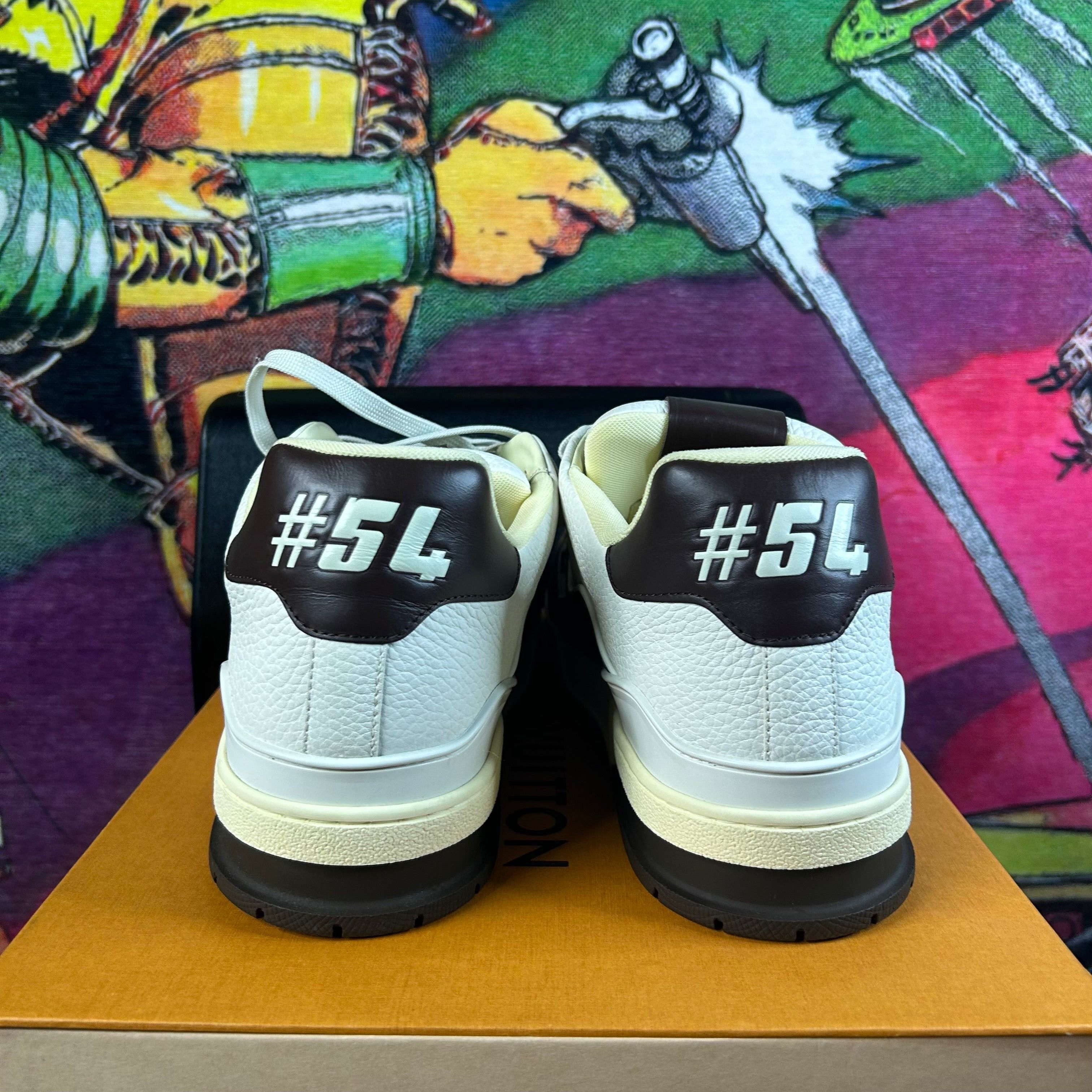 Louis Vuitton Louis Vuitton LV Trainer White Mocha Size 12-13 Size US 12.5 / EU 45-46 - 3 Thumbnail