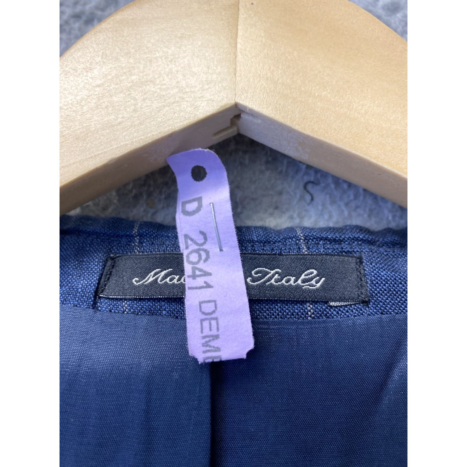 Faconnable VINTAGE Façonnable Linen Sport Coat Jacket Men 44 Navy Tan Stripes Business Casual Italy Size US S / EU 44-46 / 1 - 4 Thumbnail