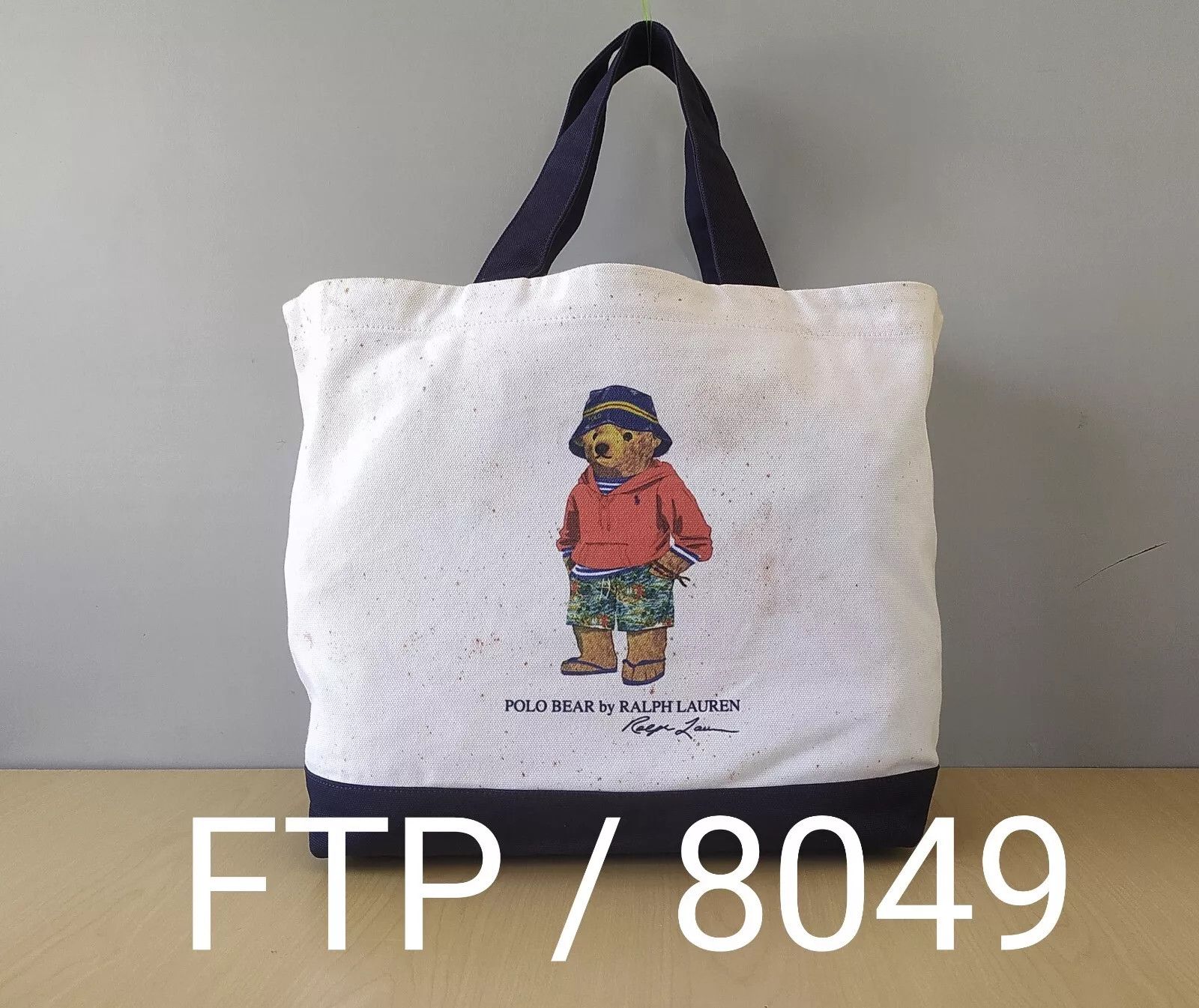 Polo Ralph Lauren Polo Ralph Lauren Polo Bear canvas tote bag IFD 8049 Size ONE SIZE - 12 Thumbnail