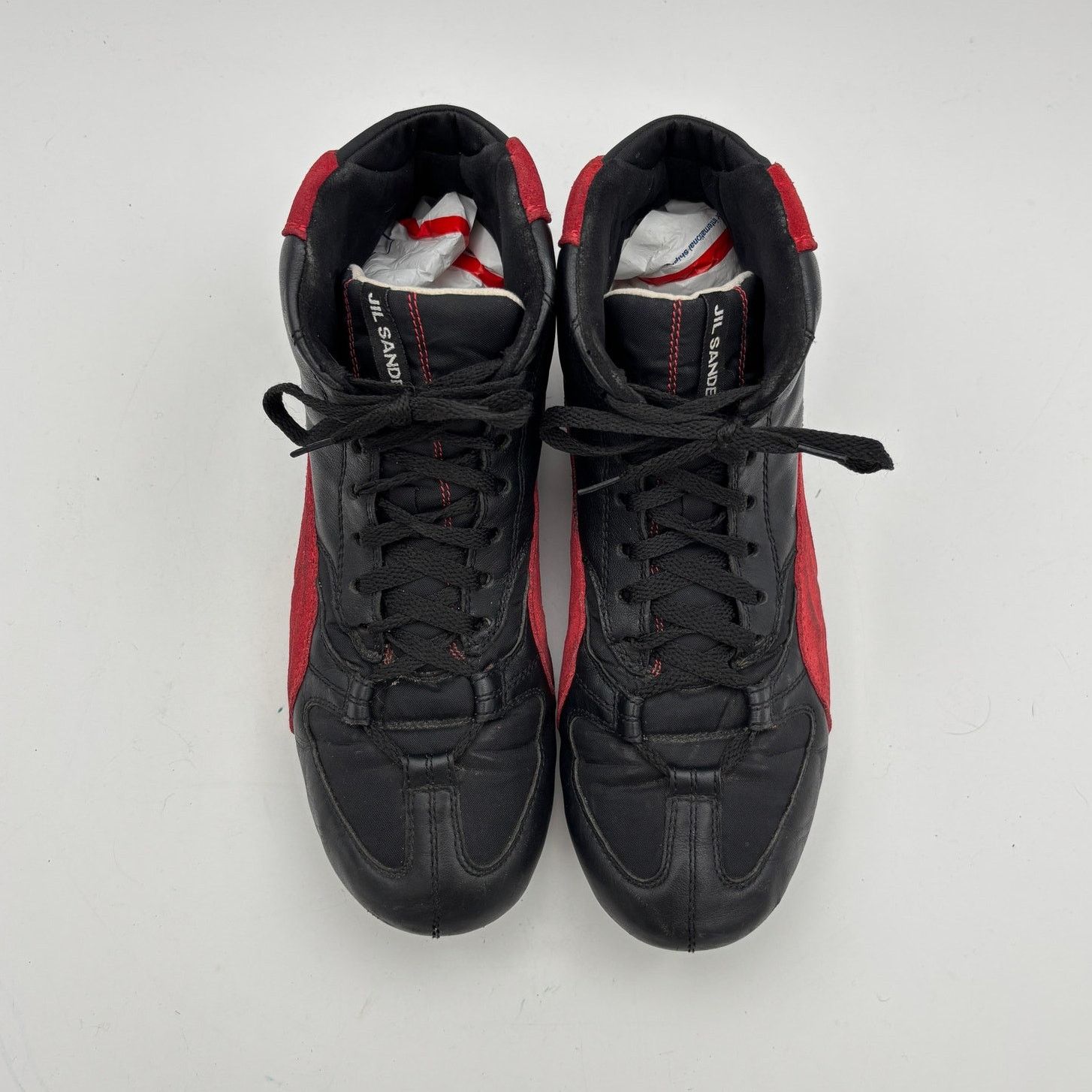 Jil Sander × Puma Jil Sander Puma Suede Leather High Top Sneakers Womens 9 Y2K Size US 9 / IT 39 - 6 Thumbnail