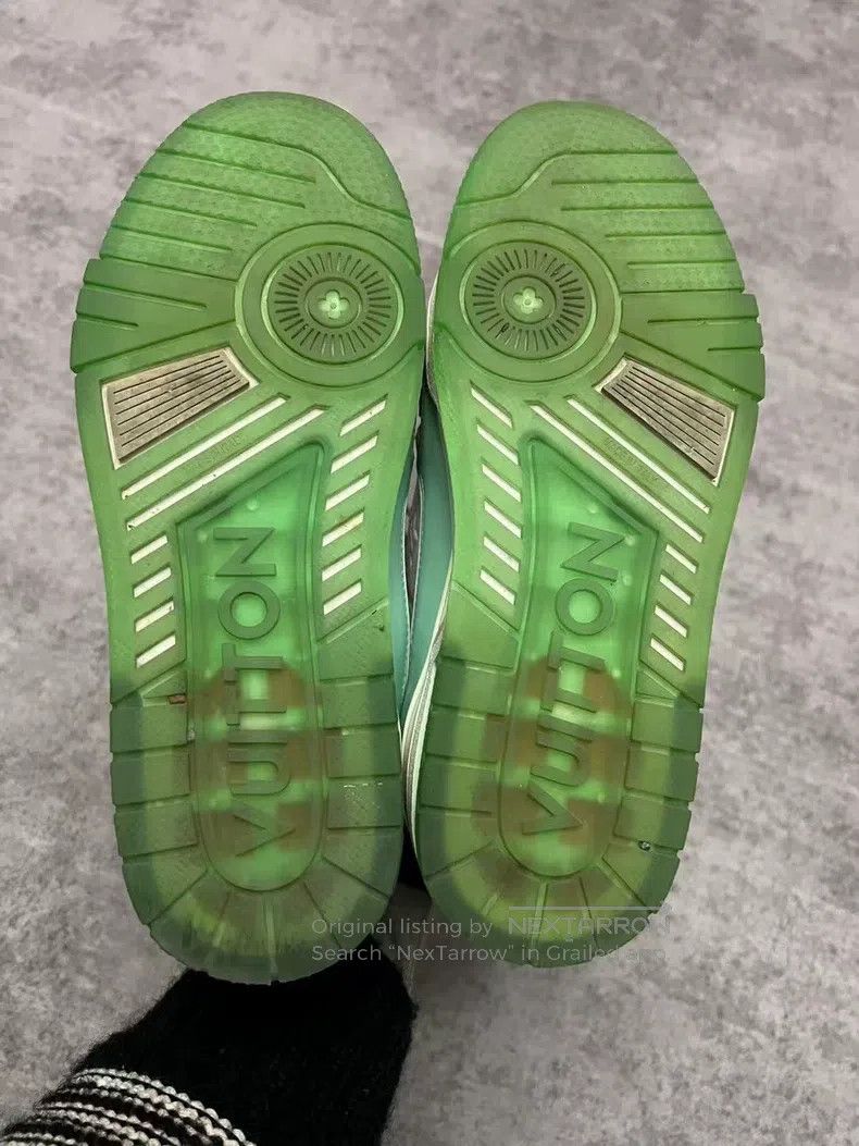Louis Vuitton Mint green trainer shoes