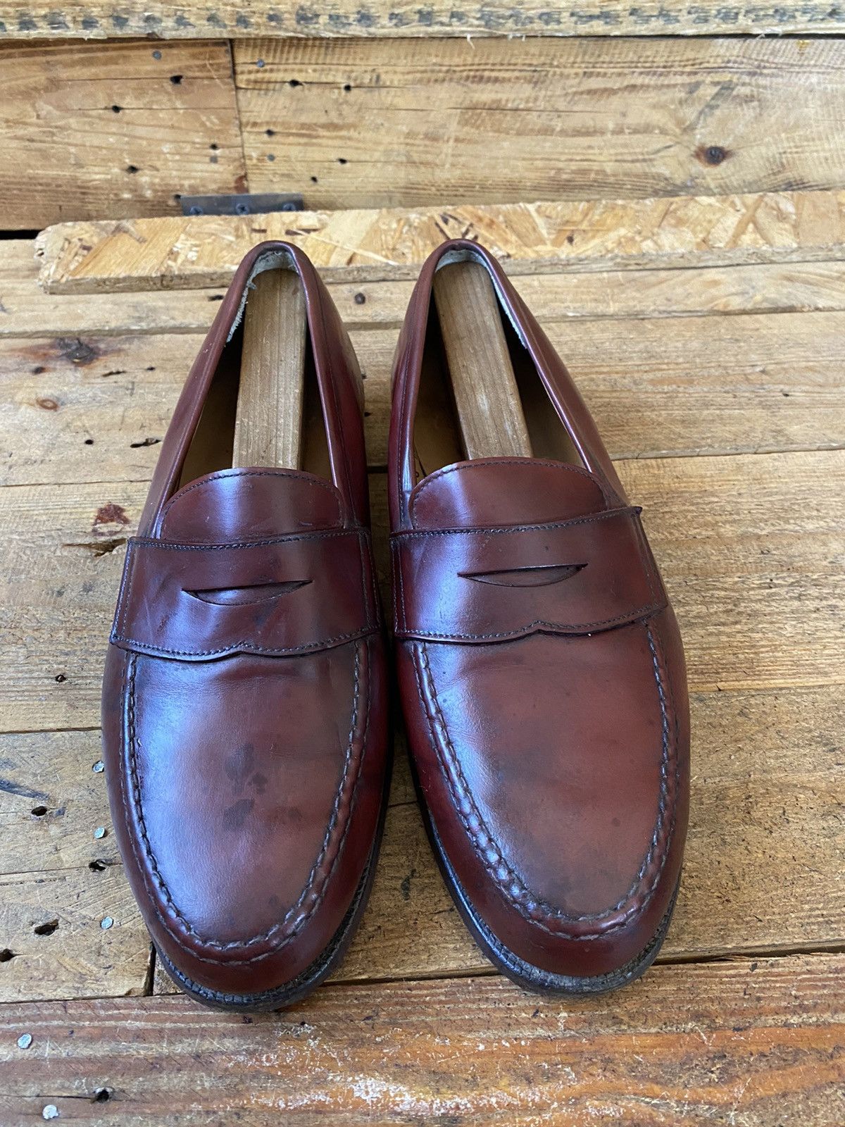 Crockett & Jones Crockett and jones Boston penny leather loafers sz Uk8G Size US 9 / EU 42 - 2 Thumbnail