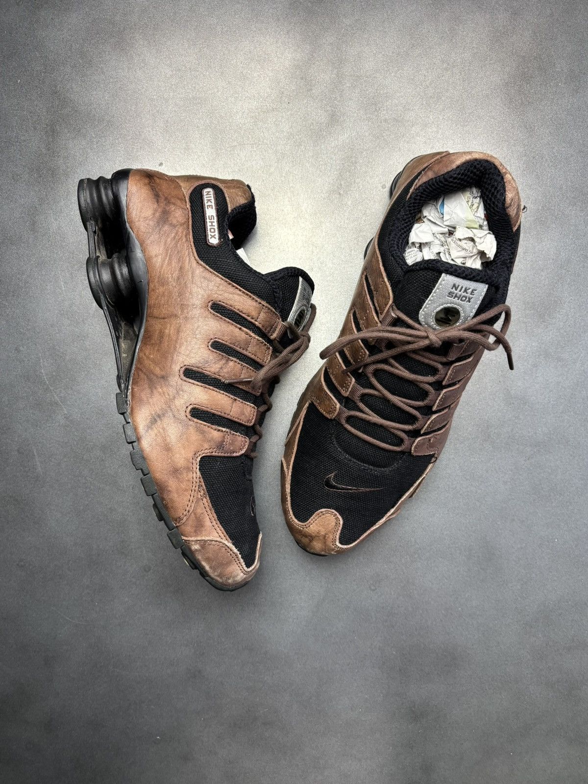 Nike × Vintage 2006 Nike Shox NZ Leather 309433-201 2000s Vintage EU Mens Size US 11 / EU 44 - 20 Thumbnail