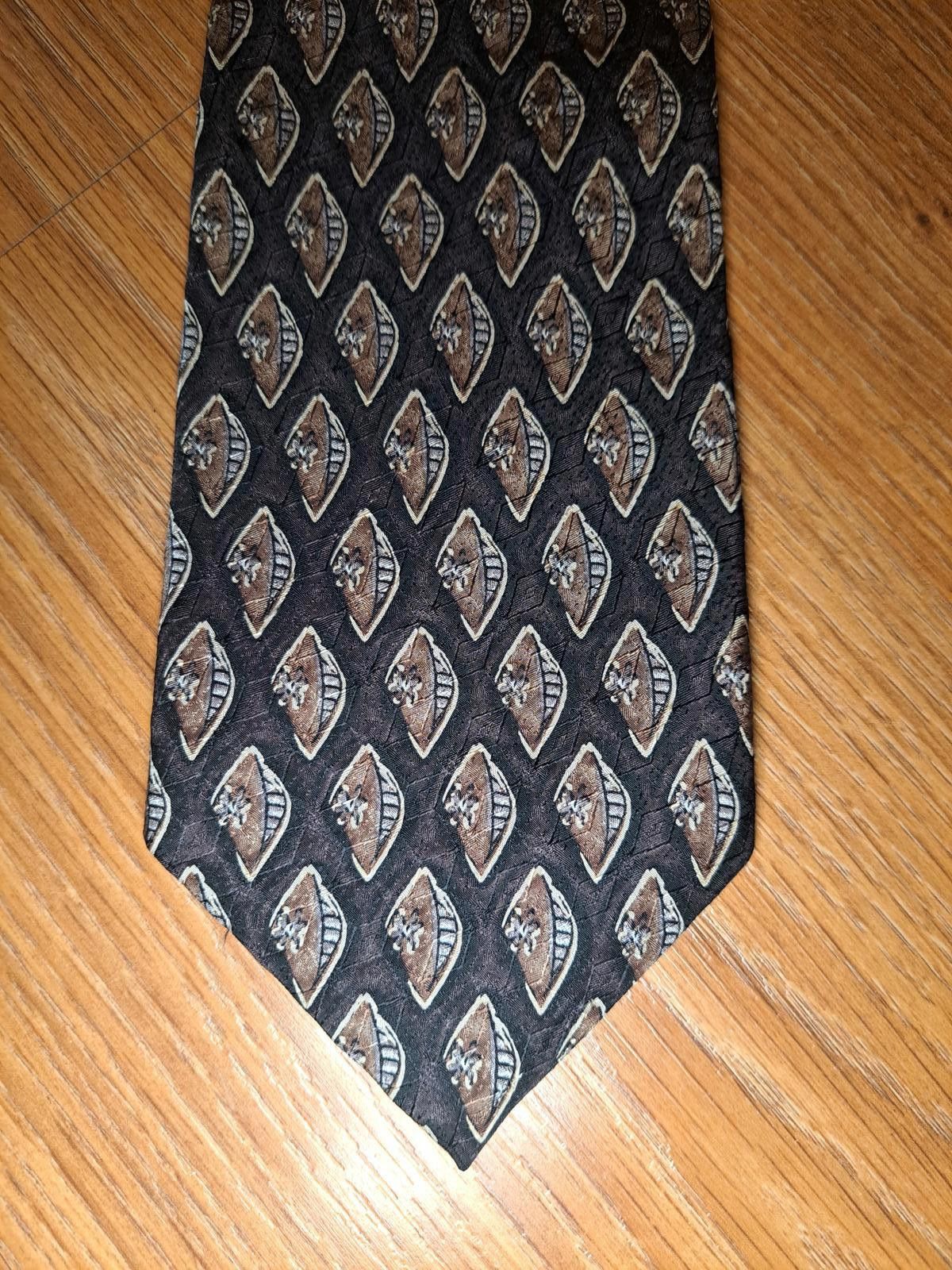 Other NEW VINTAGE JZ Richards 100% Silk Tie Brown Extra Long Size ONE SIZE - 1 Thumbnail