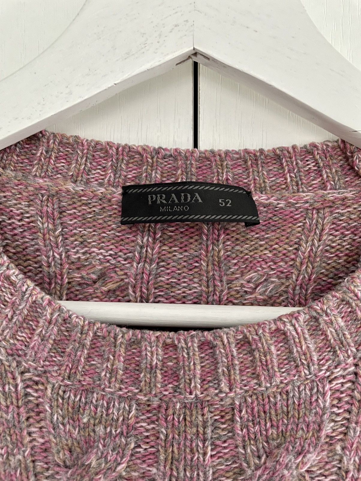 Prada Prada Milano Cable Knit Multi Melange Wool/Cashmere Jumper Size US L / EU 52-54 / 3 - 6 Thumbnail