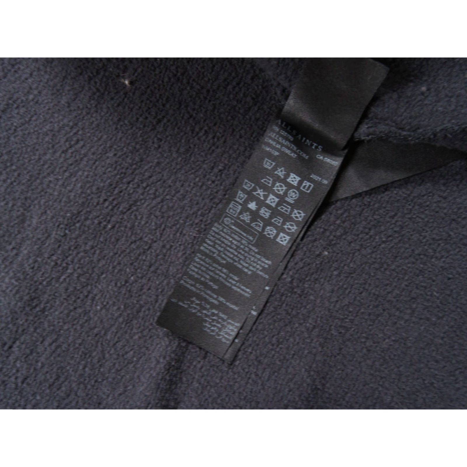 Allsaints AllSaints Sweatshirt Cardigan Womens Small Black Dhalia Open Front Ladies Sweatshirt Size S / US 4 / IT 40 - 6 Thumbnail