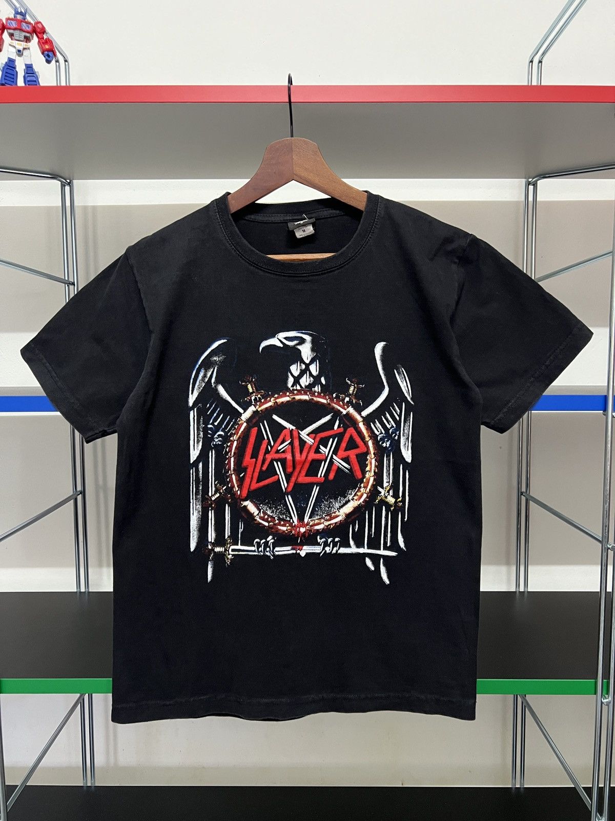Band Tees Vintage Slayer Pentagram Eagle Band Tees Size M / US 6-8 / IT 42-44 - 1 Thumbnail