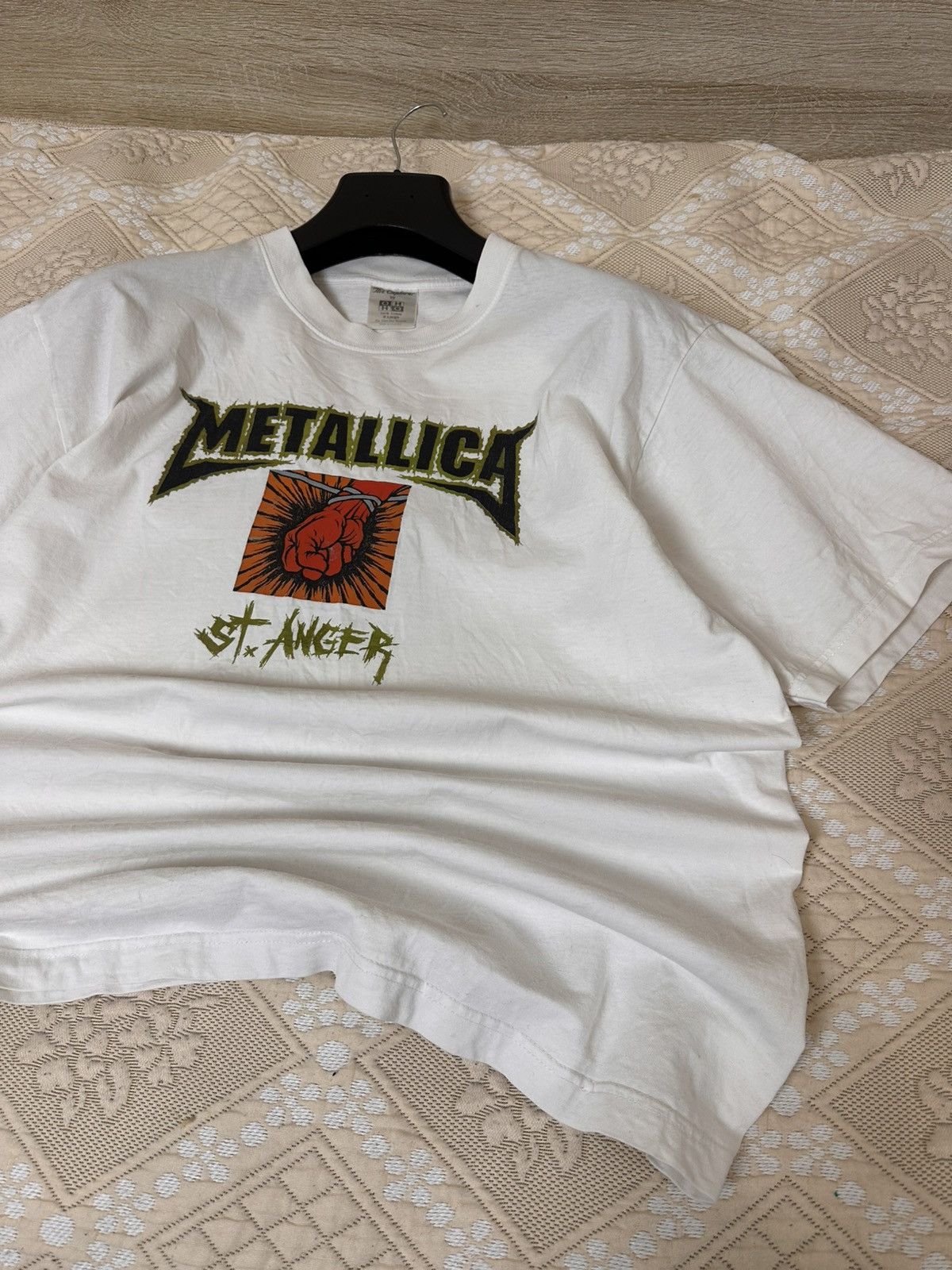Metallica 🔥 Metallica St. Anger 2003 Rock Album Band T Shirt Metal Y2K Size US XL / EU 56 / 4 - 6 Thumbnail