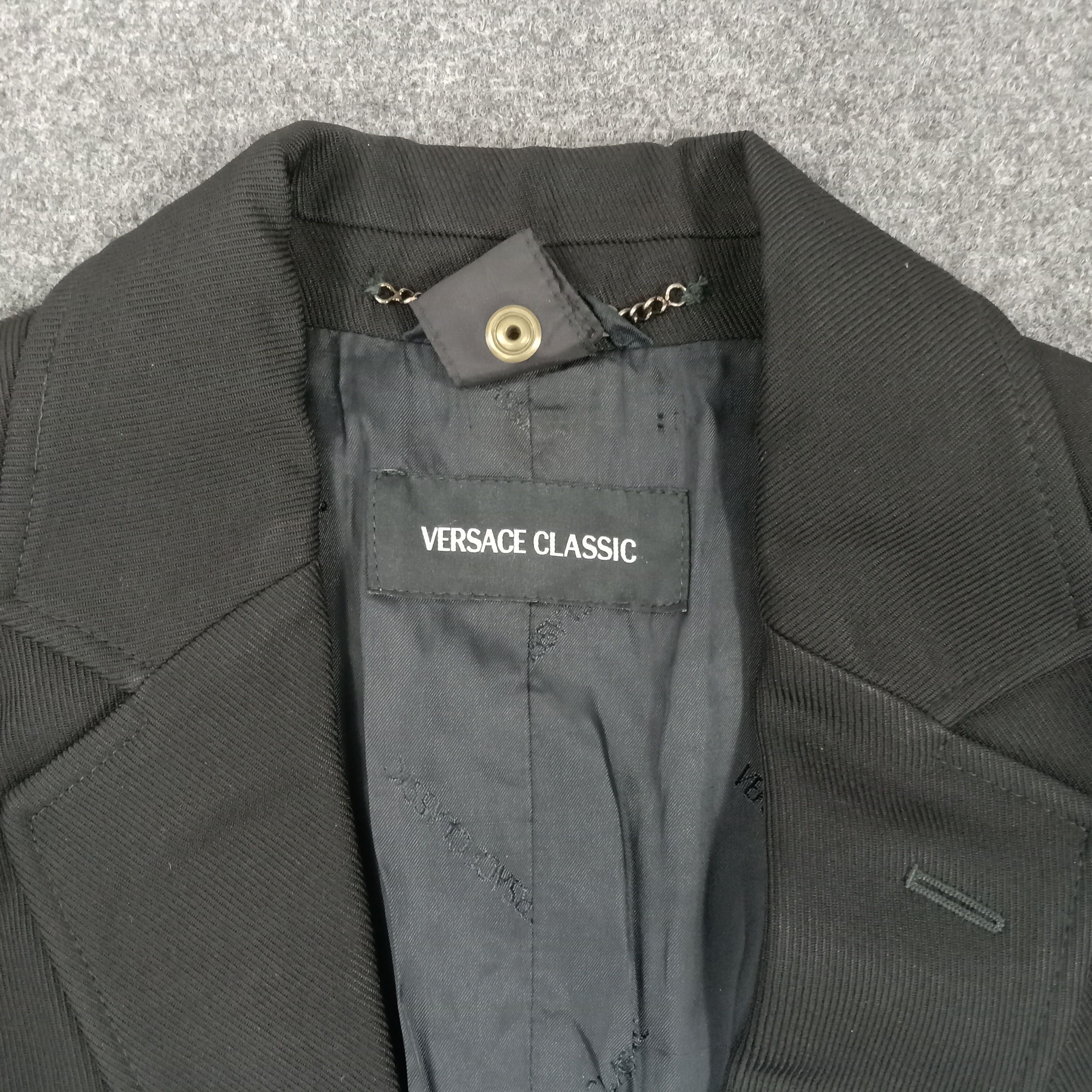 Versace × Vintage Versace Classic Italian Brand Trench Jacket Size US M / EU 48-50 / 2 - 3 Thumbnail