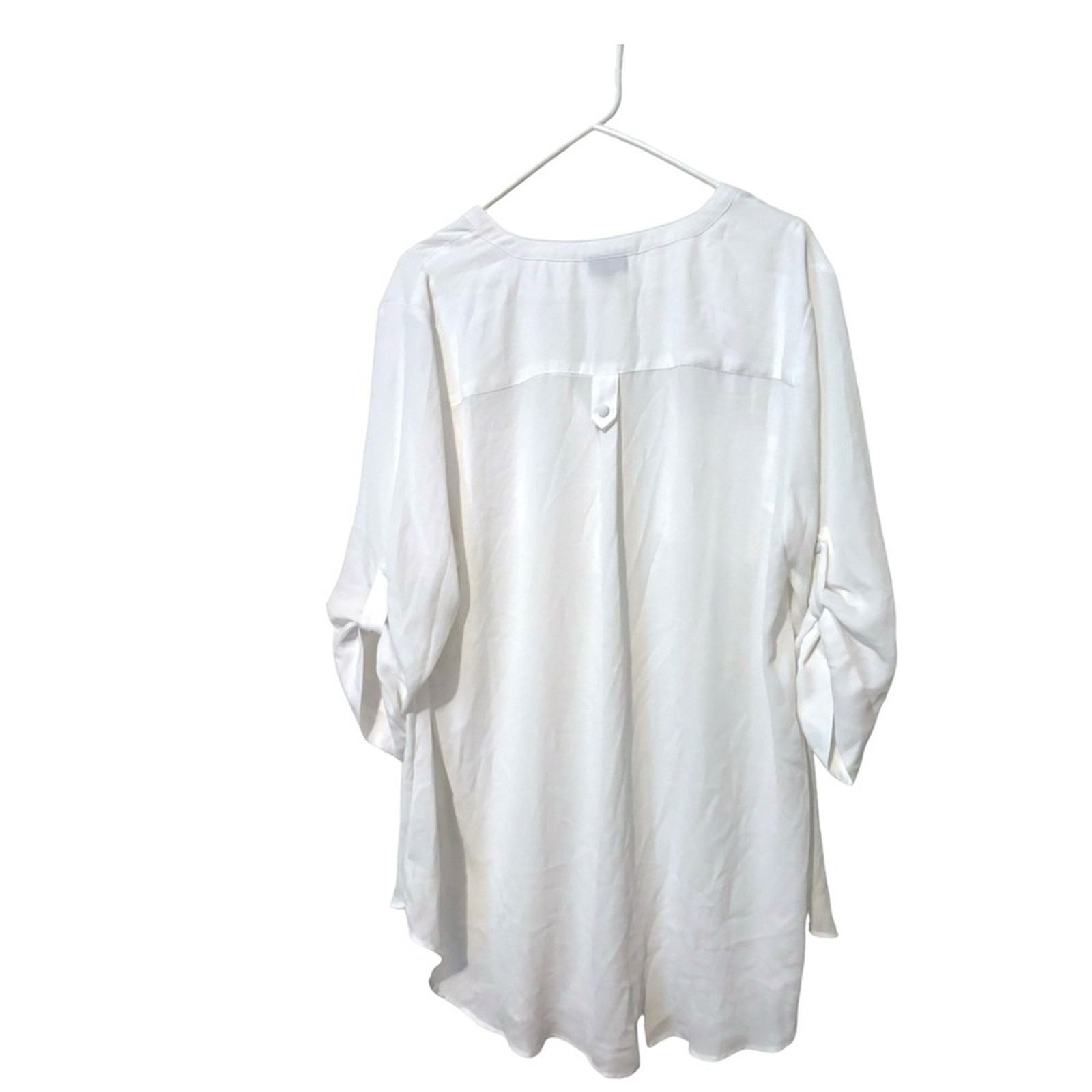 Other Torrid Harper Georgette Pullover 3/4 Sleeve Tunic Blouse Size XXL / US 16-18 / IT 52-54 - 3 Thumbnail