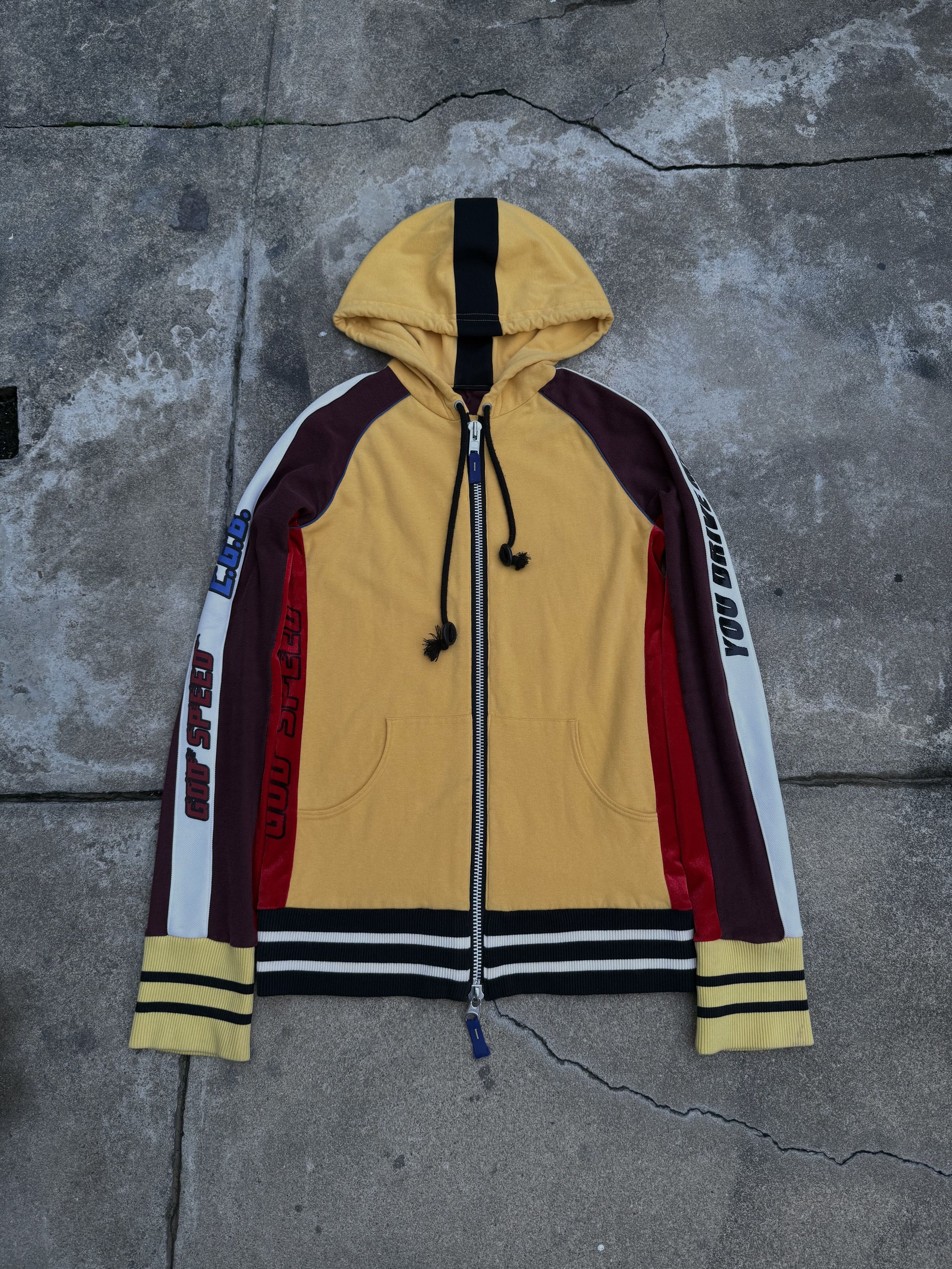Le Grande Bleu (L.G.B.) LGB Beyond Boxer Hoodie Black/Yellow | Grailed
