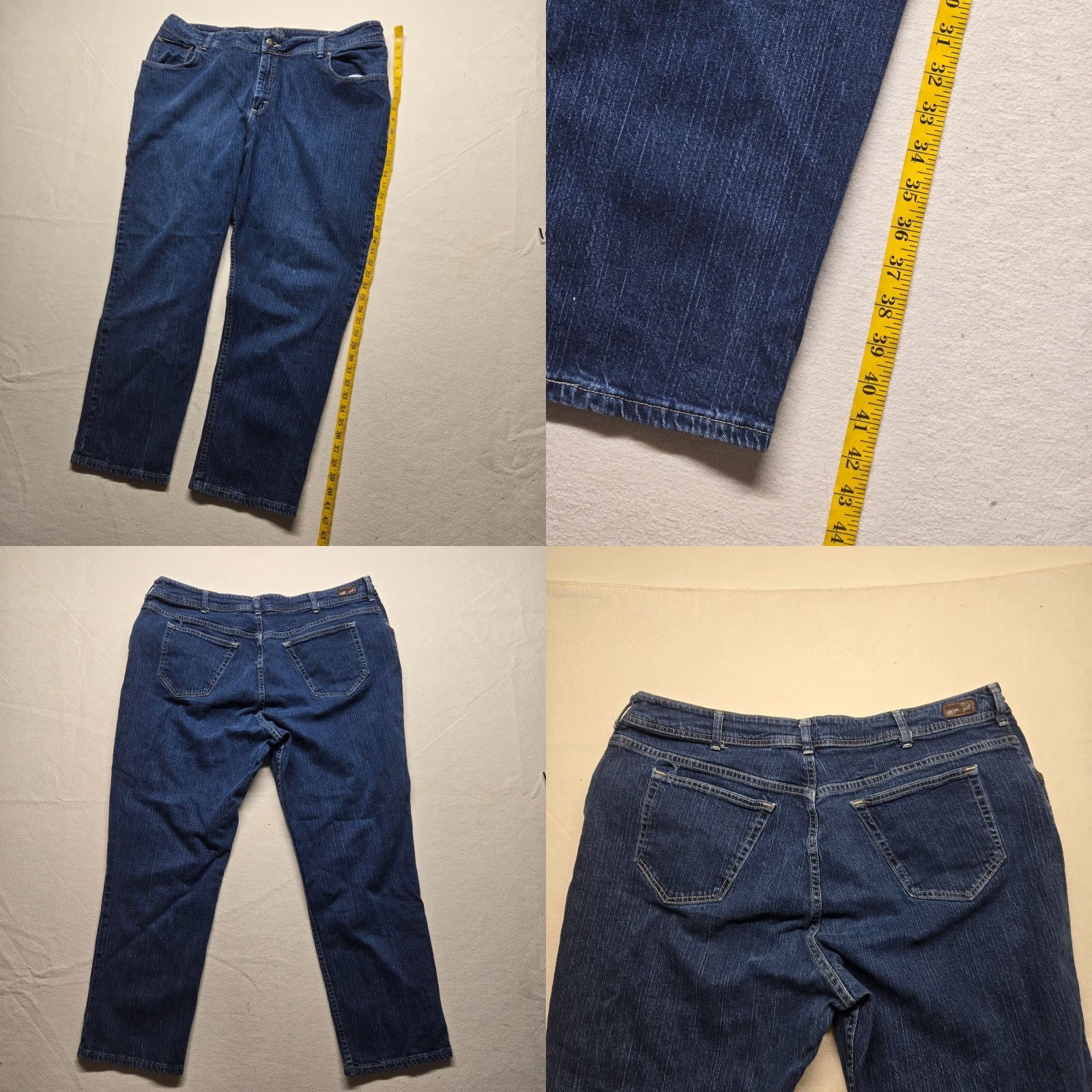 Lee LEE RIDERS Jeans Skinny Denim Blue 24W Adult Women's High Rise 11.5 in Stretch 5-Pocket Jeans Autumn Winter Spring Summer Size 42" / US 20 - 8 Thumbnail