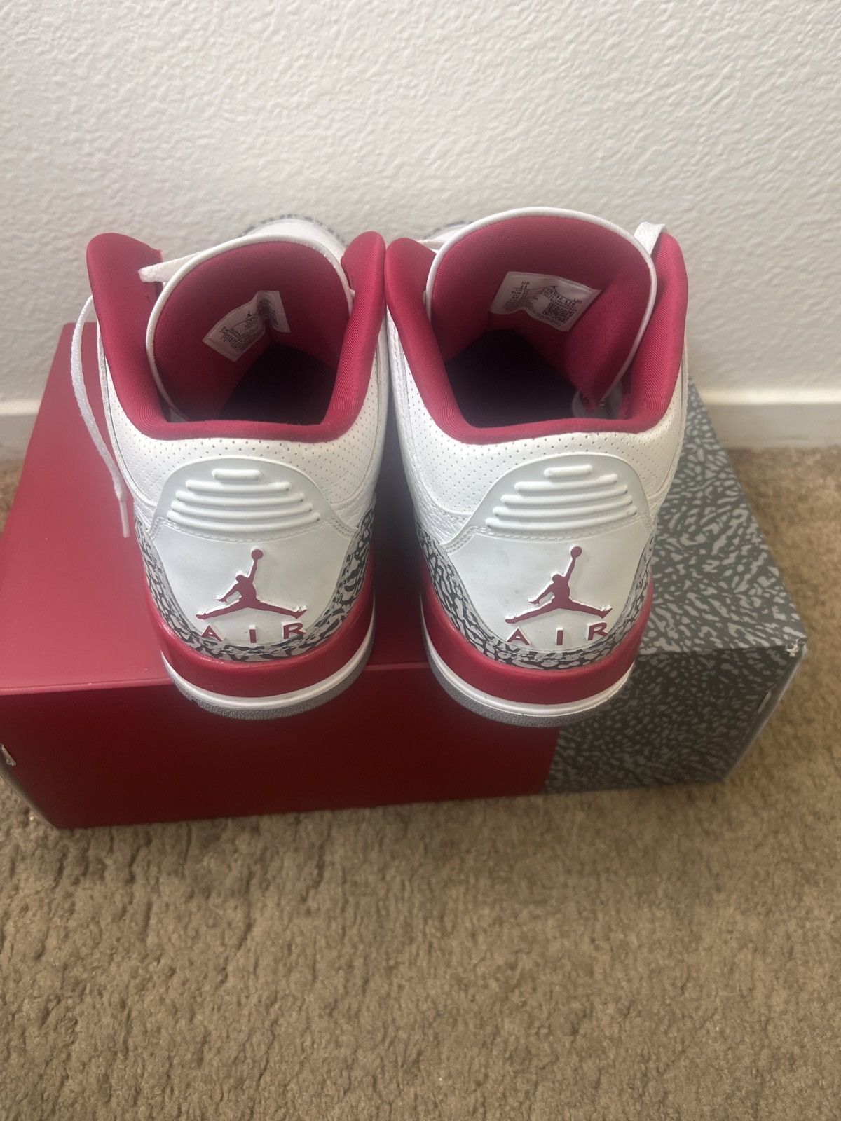 Jordan Brand Jordan 3 “Cardinal” Size US 11 / EU 44 - 6 Thumbnail