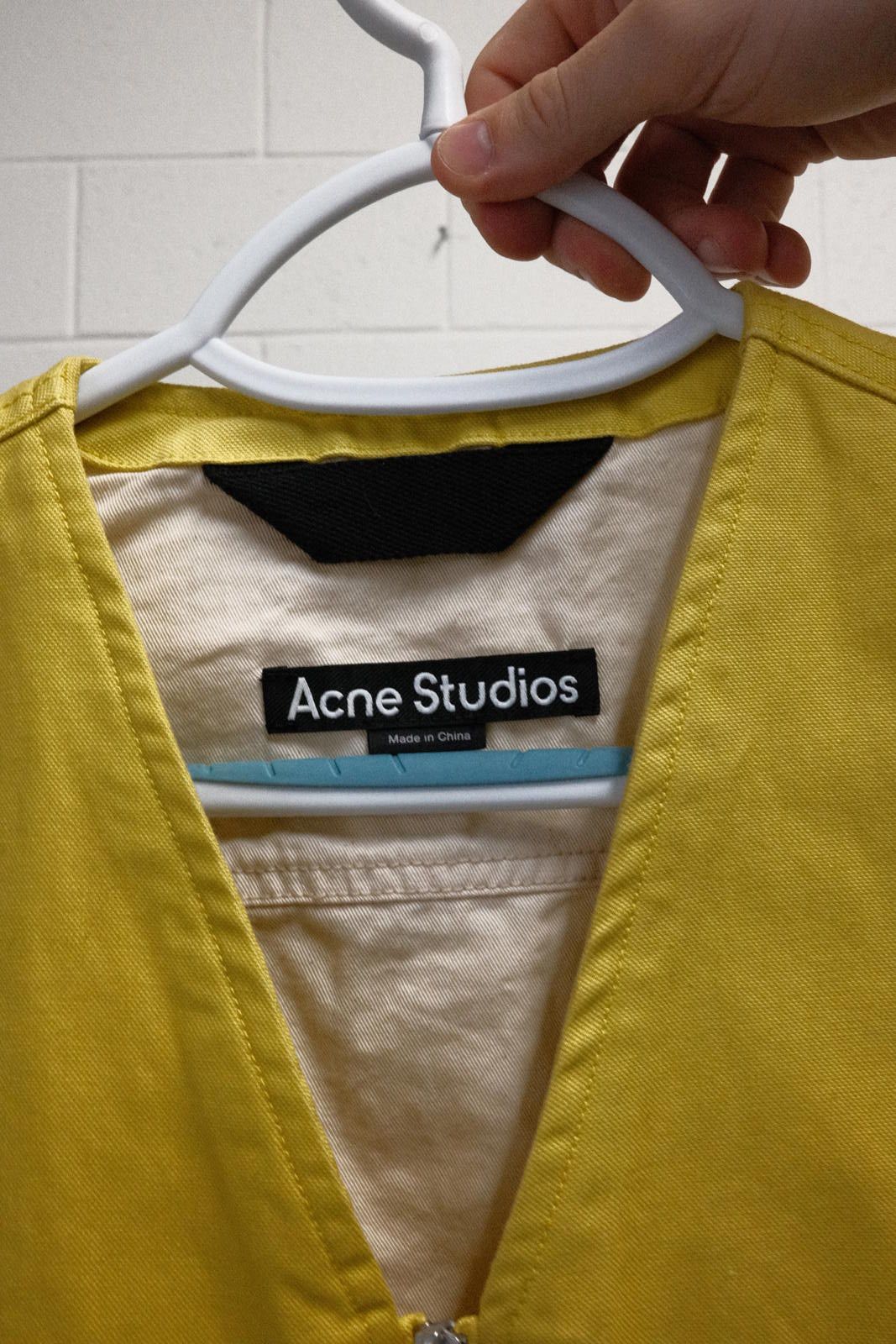 Acne Studios Acne Studios Yellow Cotton Vest Size US M / EU 48-50 / 2 - 3 Thumbnail