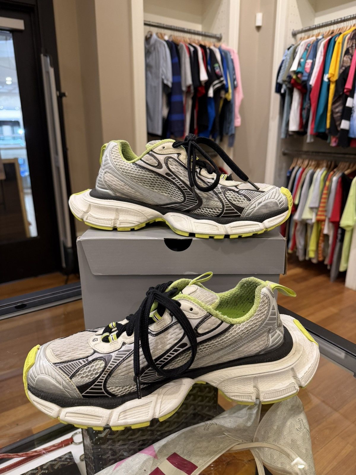 Balenciaga Balenciaga 3XL Sneaker - Black White Yellow Size US 10 / EU 43 - 3 Thumbnail