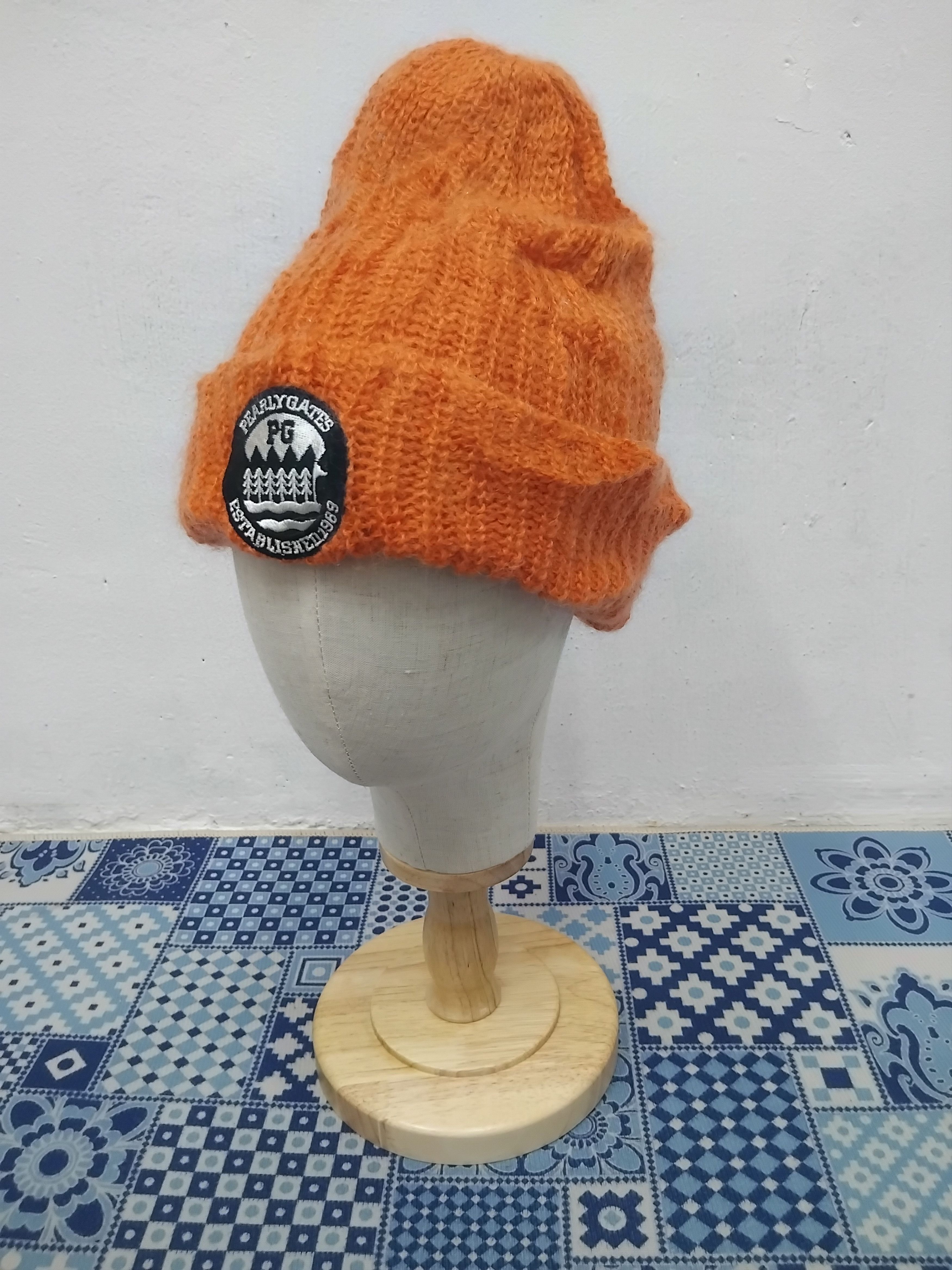 Japanese Brand 💥Pearly gates orange colour beanie Size ONE SIZE - 5 Thumbnail