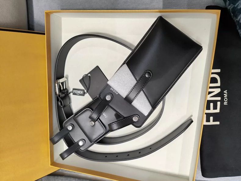 Fendi Fendi size 95 Classic black belt Size ONE SIZE - 5 Thumbnail