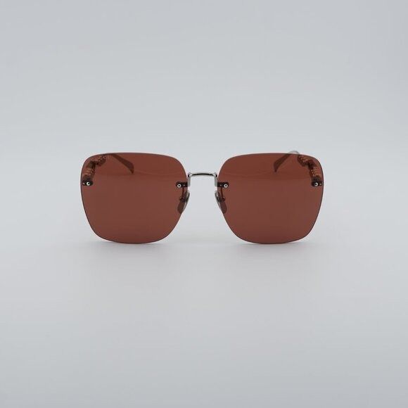 Gucci Gucci GG1923SA 002 Sunglasses Silver with Pearl Square Frame Size ONE SIZE - 3 Thumbnail