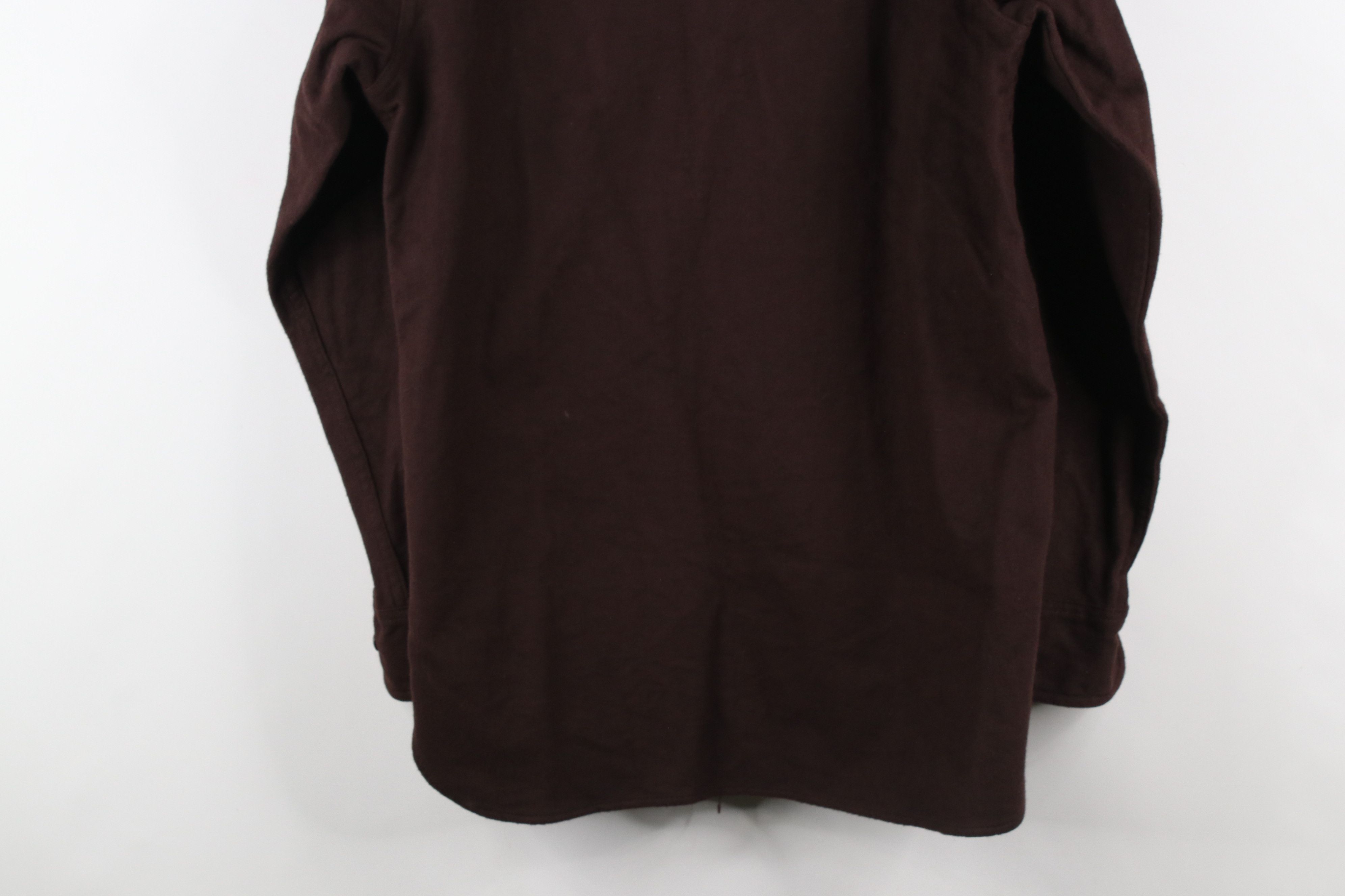 Vintage × Woolrich Woolen Mills Vintage 60s 70s Woolrich Chamois Cloth Buton Shirt Brown USA Size US M / EU 48-50 / 2 - 13 Thumbnail