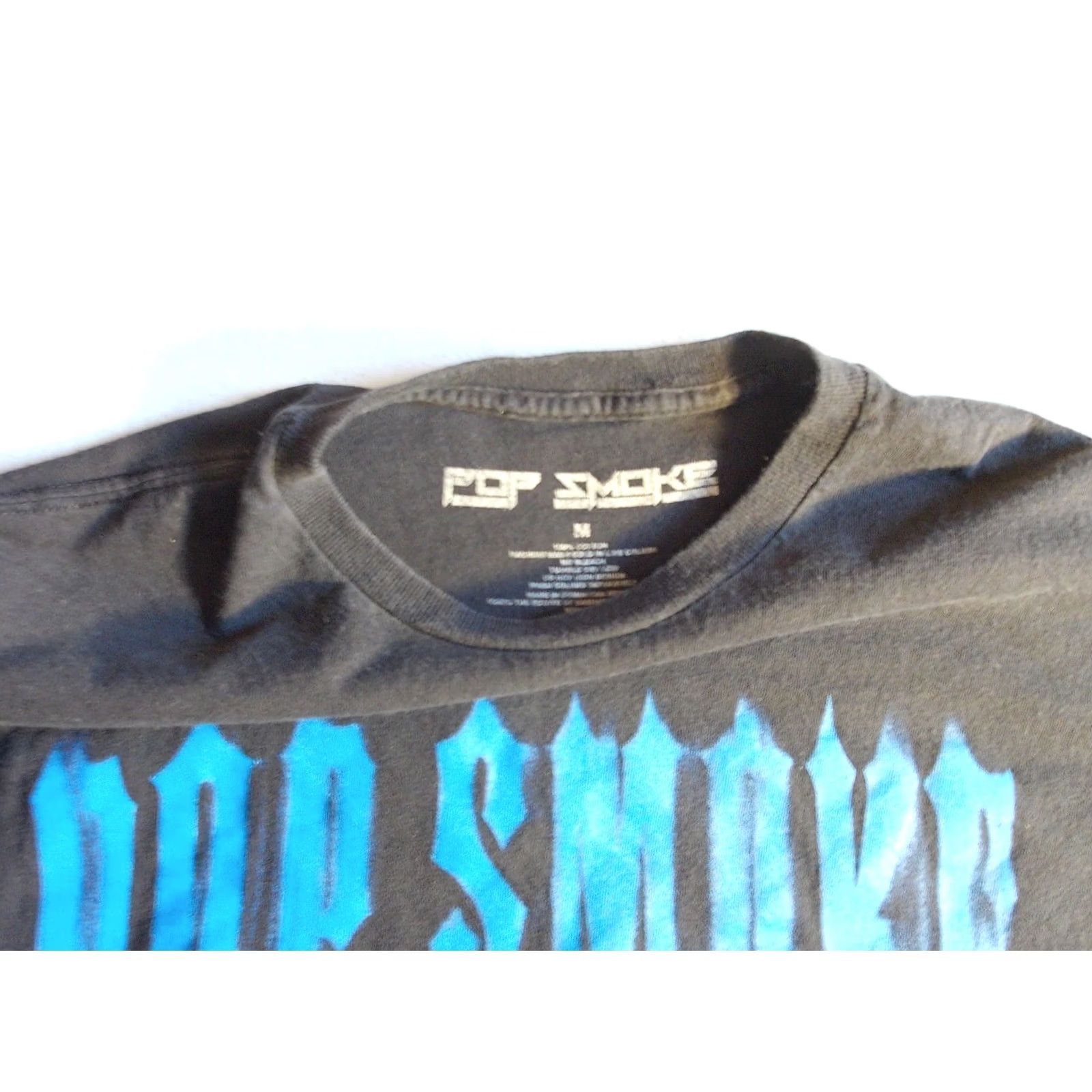 Vintage Pop Smoke King of New York t shirt Mens M Black Cotton Graphic Print Hip Hop NYC 2010s VINTAGE Size US M / EU 48-50 / 2 - 4 Thumbnail