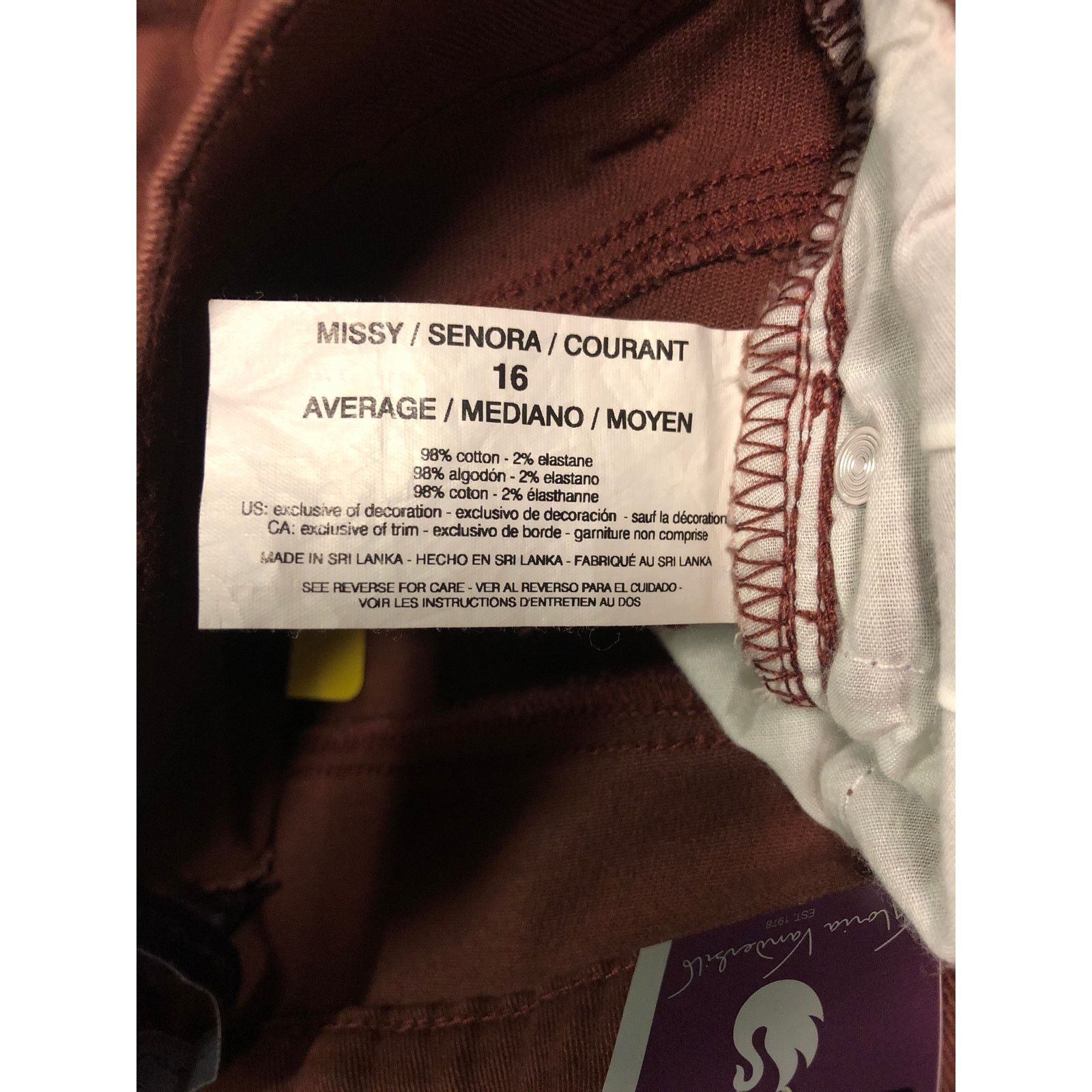 Gloria Vanderbilt womans gloria vanderbilt pants Size 38" / US 16 / IT 52 - 6 Thumbnail