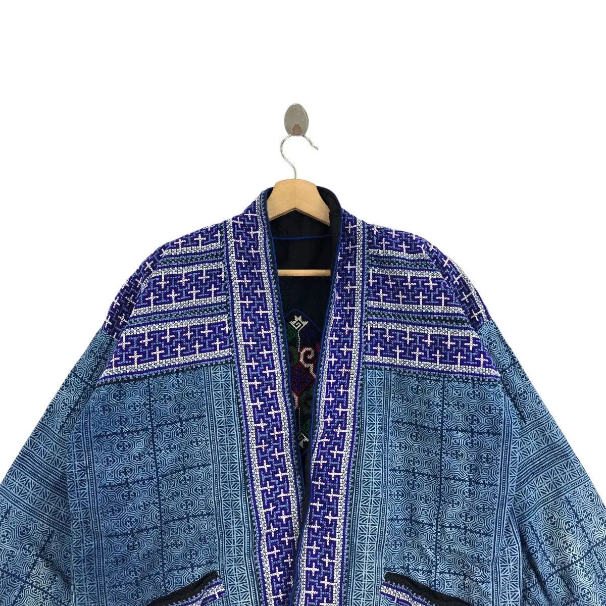 Vintage Vintage 80’ JAPAN KIMONO DRAGON Boro Distress Indigo Coat Size XXL / US 16-18 / IT 52-54 - 2 Thumbnail