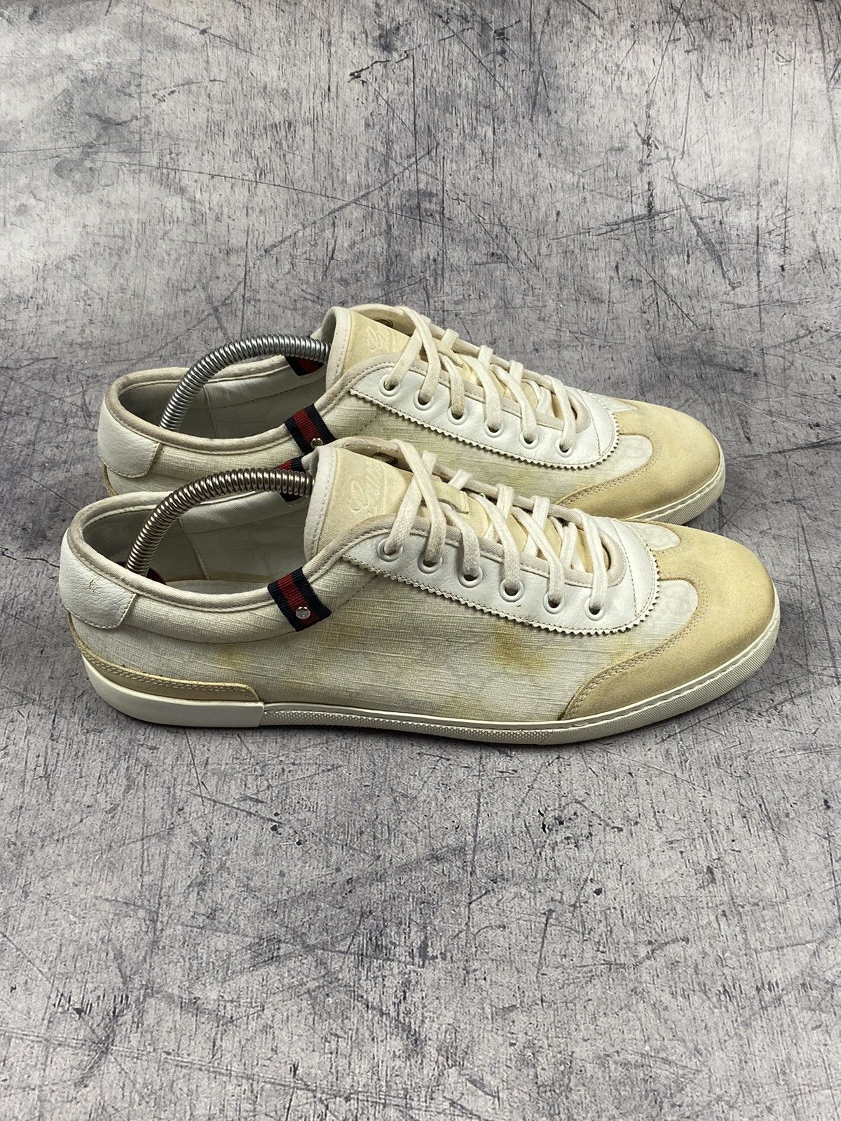 Gucci Vintage Gucci GG Canvas Monogram Low Sneakers Shoes Size US 8 / EU 41 - 3 Thumbnail