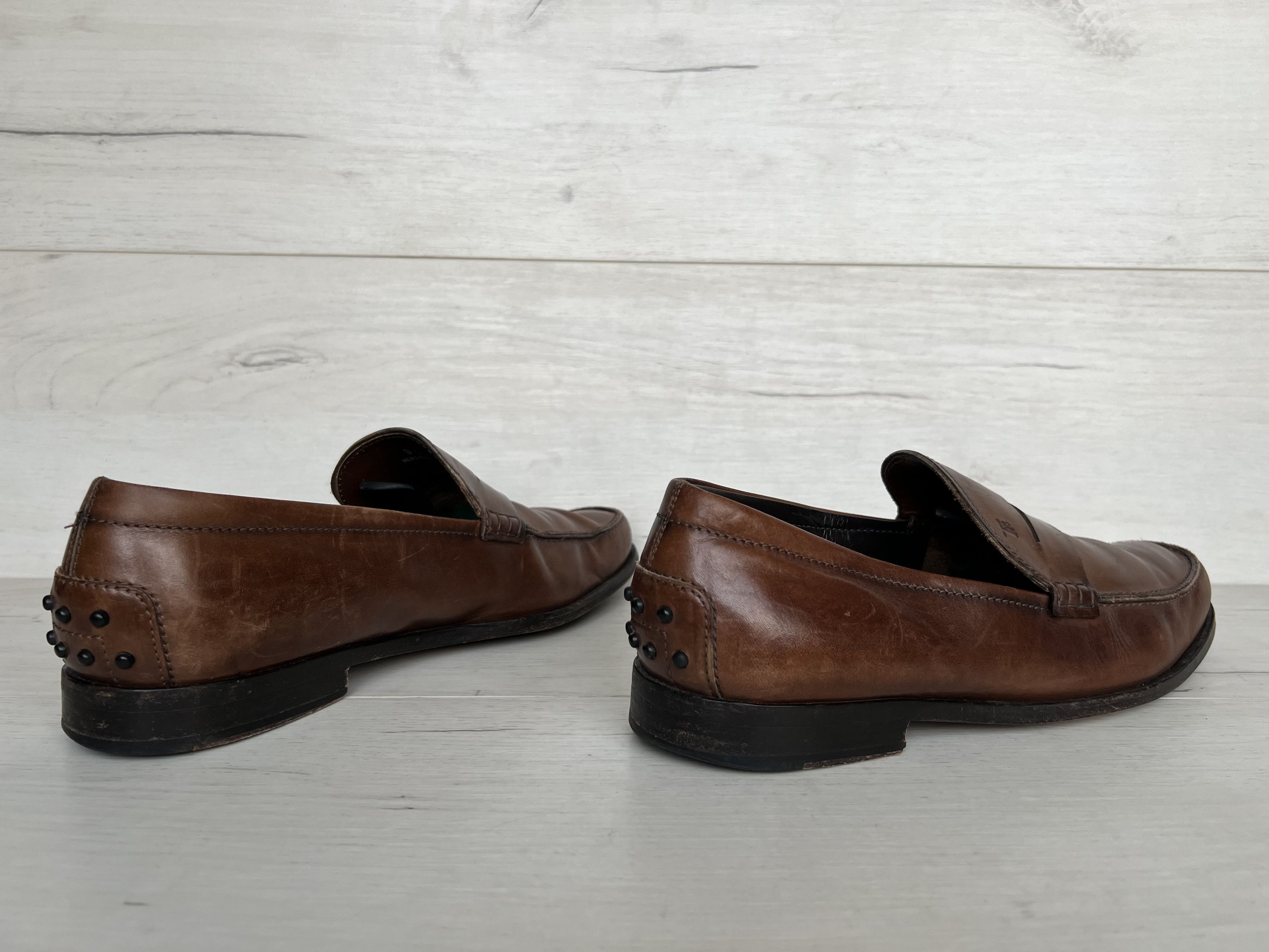Tod's Tod’s Leather Penny Loafers Brown Made in Italy Men’s 9.5 Size US 10.5 / EU 43-44 - 3 Thumbnail
