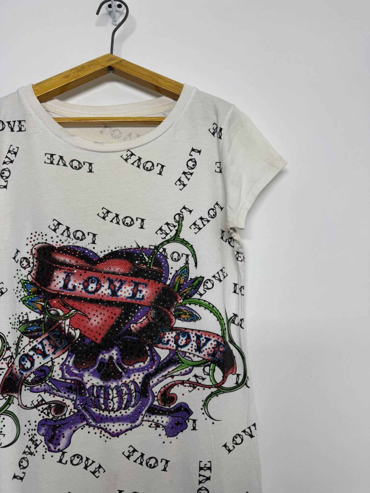 Ed Hardy Ed Hardy By Christian Audigier T-Shirt Y2K All Over Printed Size L / US 10 / IT 46 - 5 Thumbnail