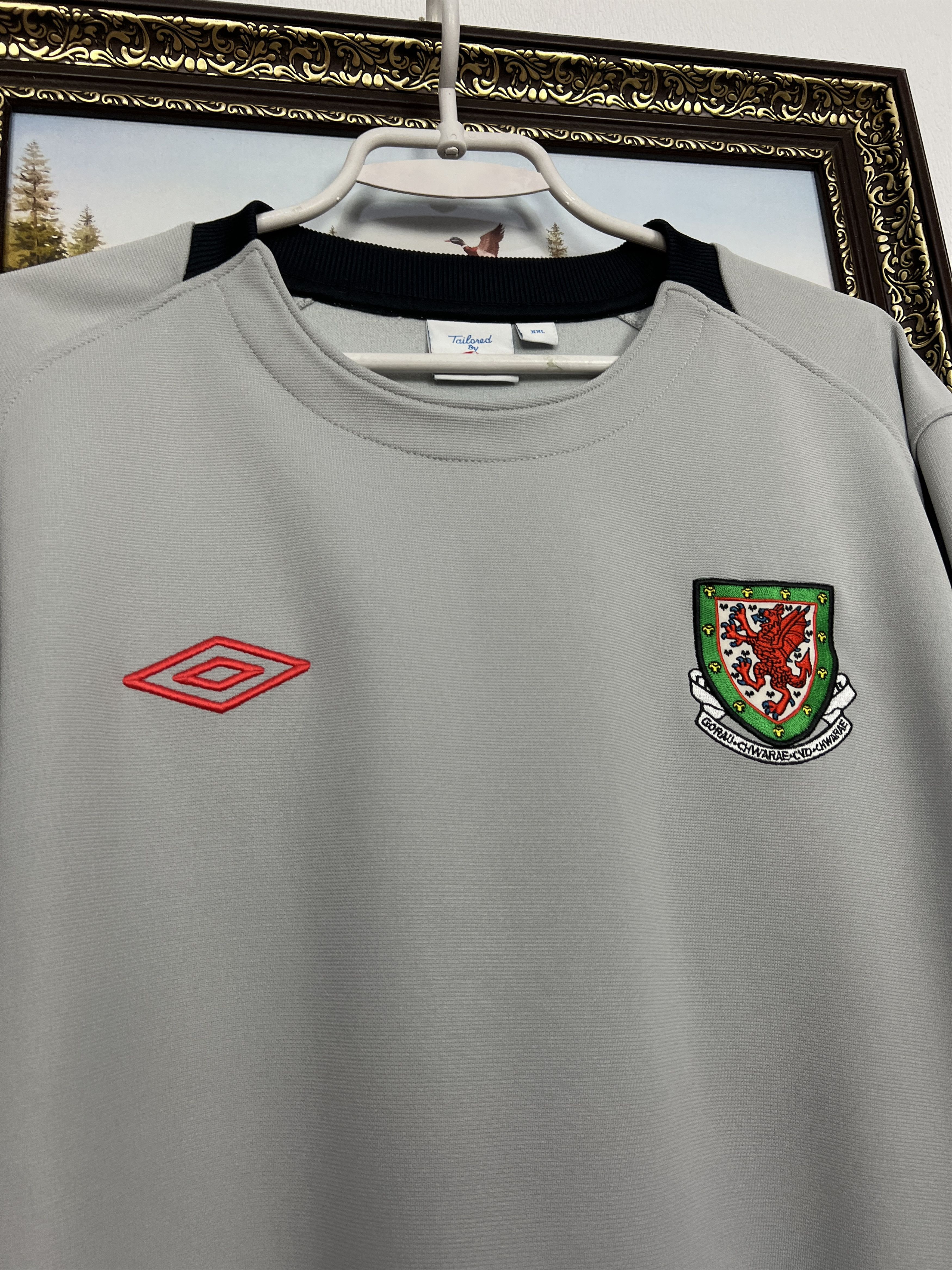 Umbro Wales Football Train Sweatshirt Soccer Crewneck Track Top Size US XXL / EU 58 / 5 - 3 Thumbnail