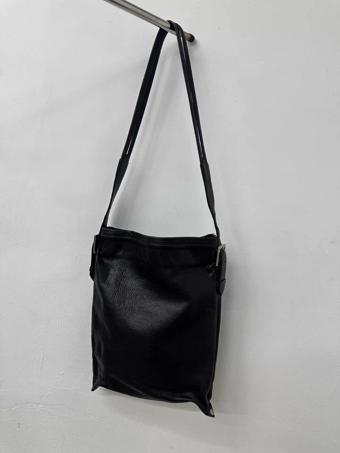 Yohji Yamamoto Yohji Yamamoto Double Belt Leather Tote Bag Size ONE SIZE - 2 Thumbnail