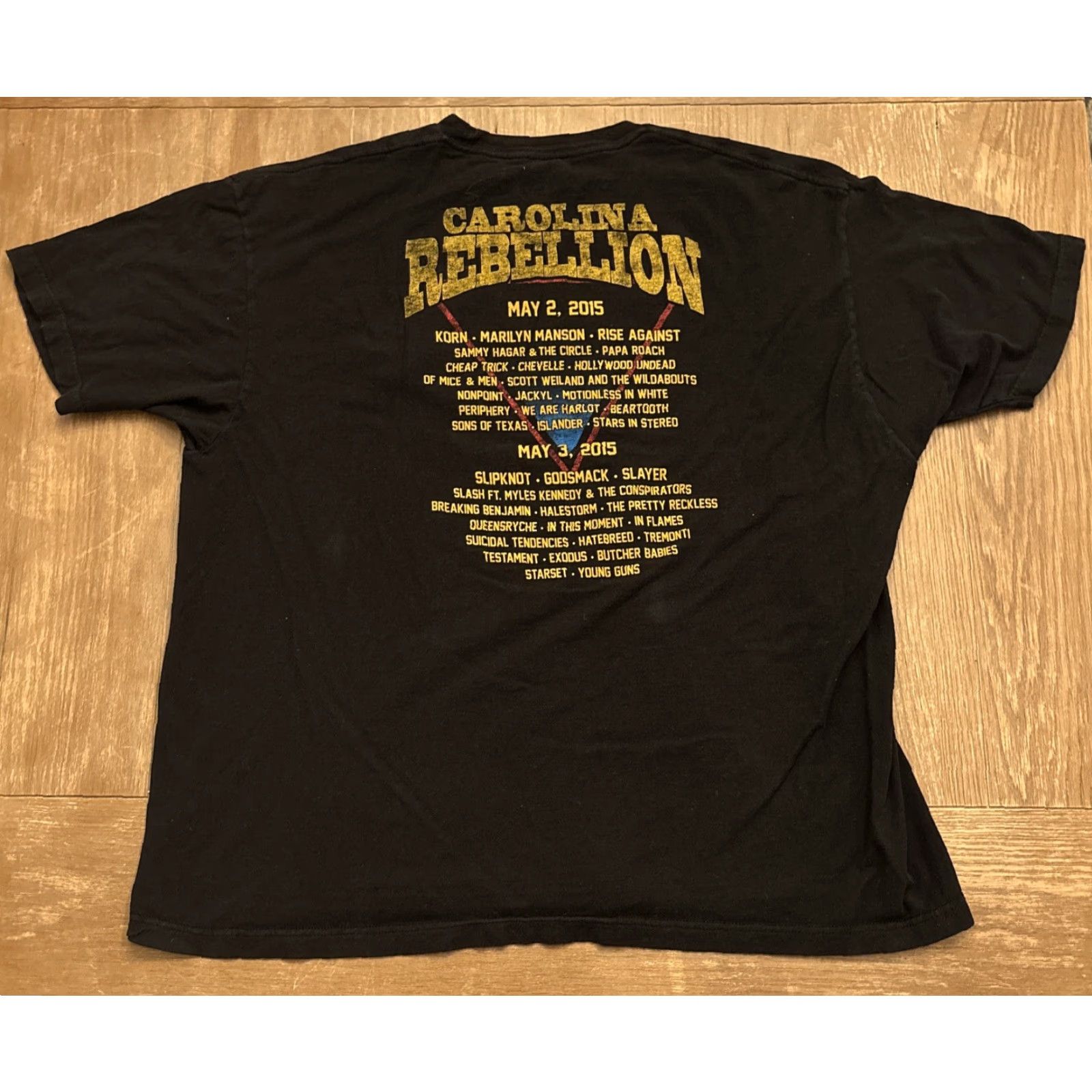 Delta Carolina Rebellion Slipknot Korn Marilyn Manson Concert Shirt XXL 2015 Size US XXL / EU 58 / 5 - 5 Thumbnail