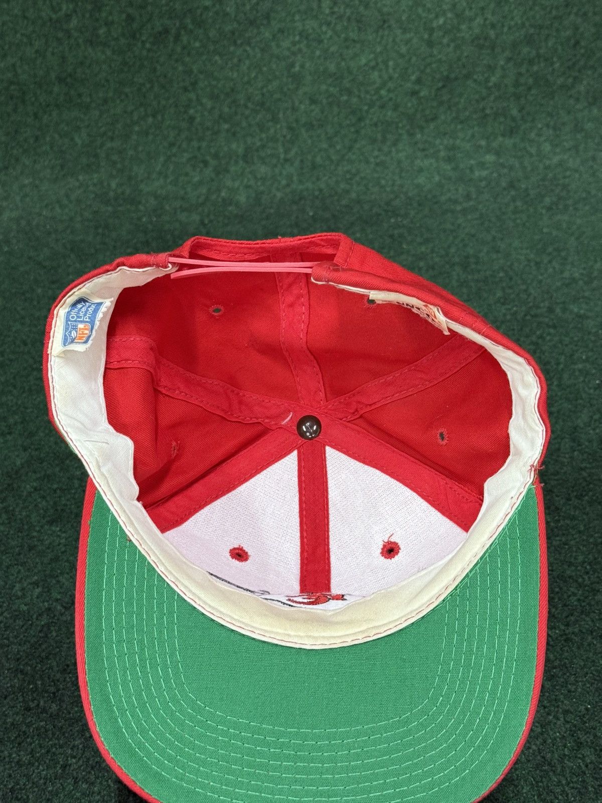 Vintage Vintage Kansas City Chiefs Split Bar Youngan Snapback Hat Size ONE SIZE - 4 Thumbnail