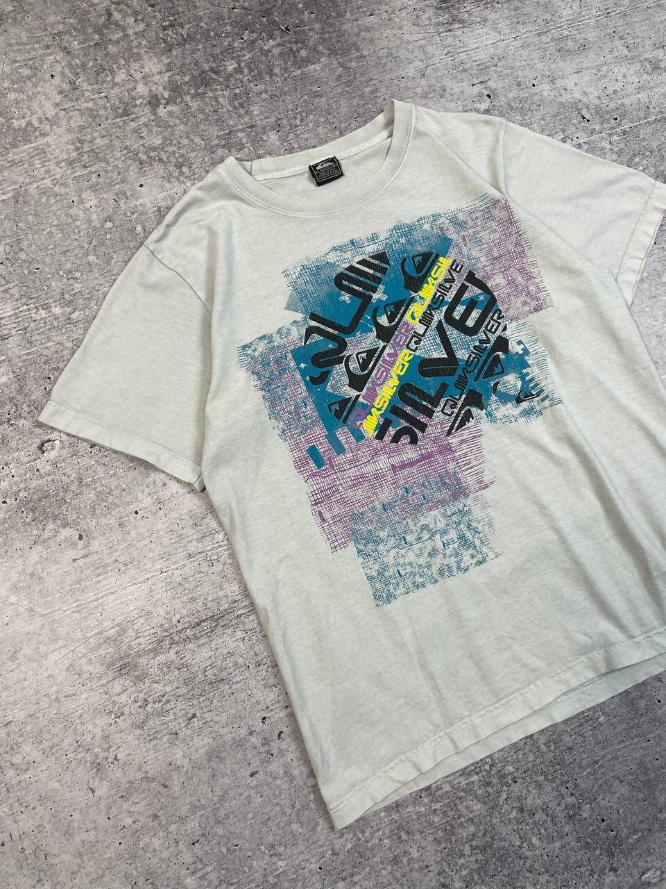 Quiksilver Vintage 90s Quiksilver Big Logo Tee T-Shirt Y2K Size US L / EU 52-54 / 3 - 2 Thumbnail