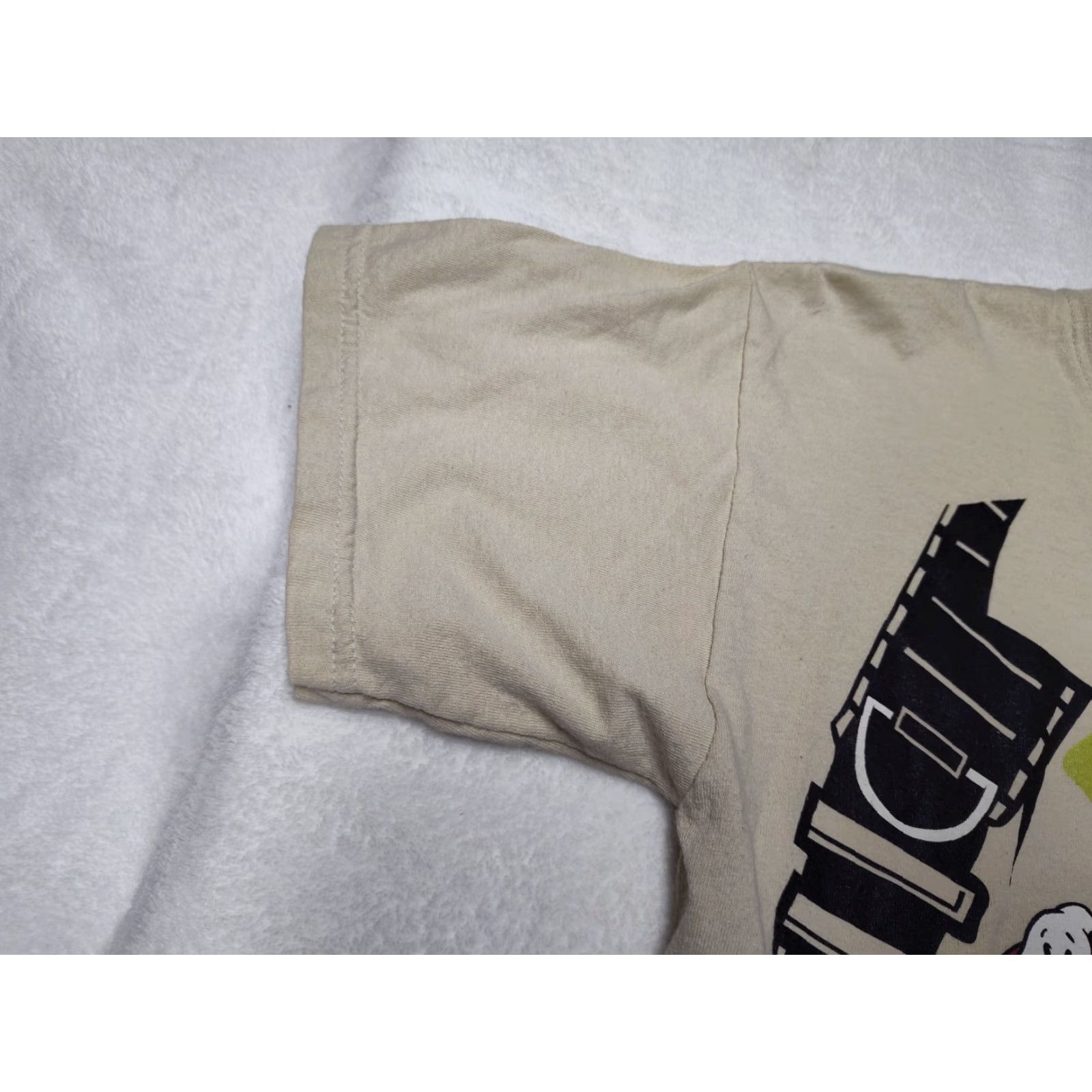 Gildan VINTAGE Ghostbusters T-Shirt Crew Neck Unisex Adults M Tan Brown Cotton Gildan Graphic Print 80s 90s Boys Girls Mens Womens Size US M / EU 48-50 / 2 - 6 Thumbnail