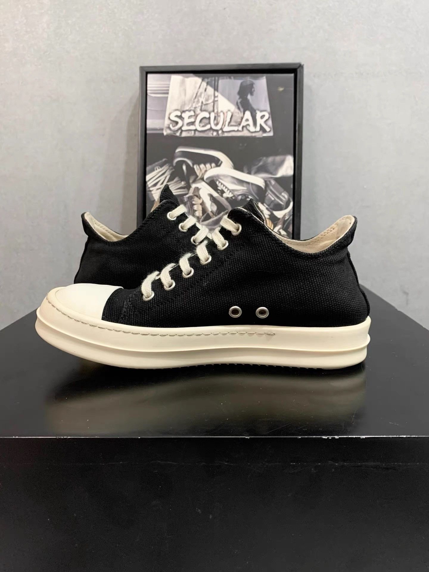 Rick Owens Rick Owens Canvas Low-Top Big Converse K34 Size US 6 / IT 36 - 6 Thumbnail